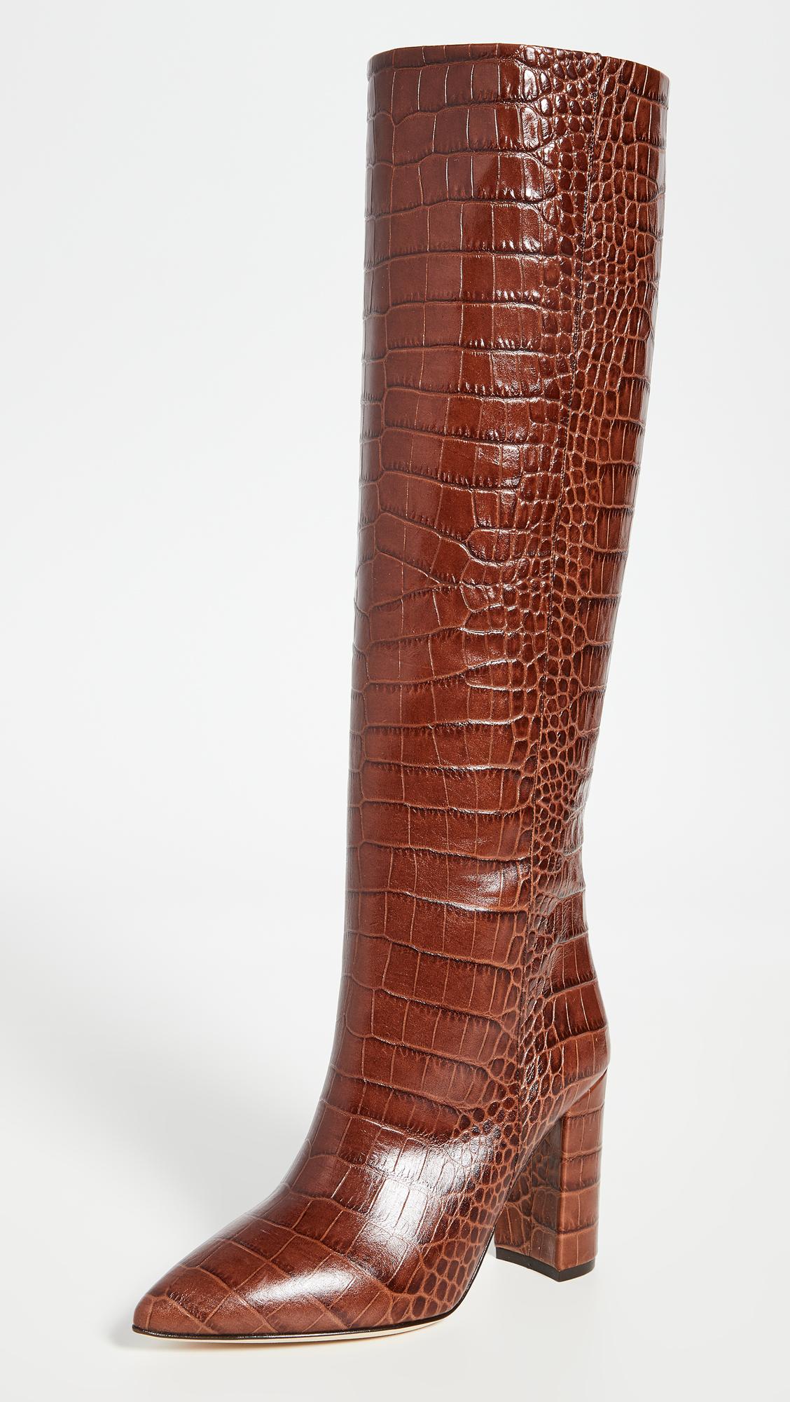 paris texas croc embossed boots