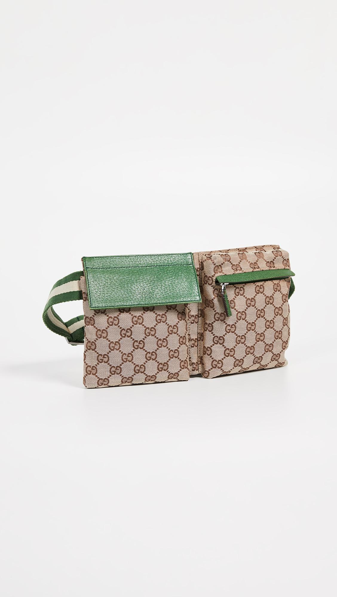 gucci canvas waist pouch