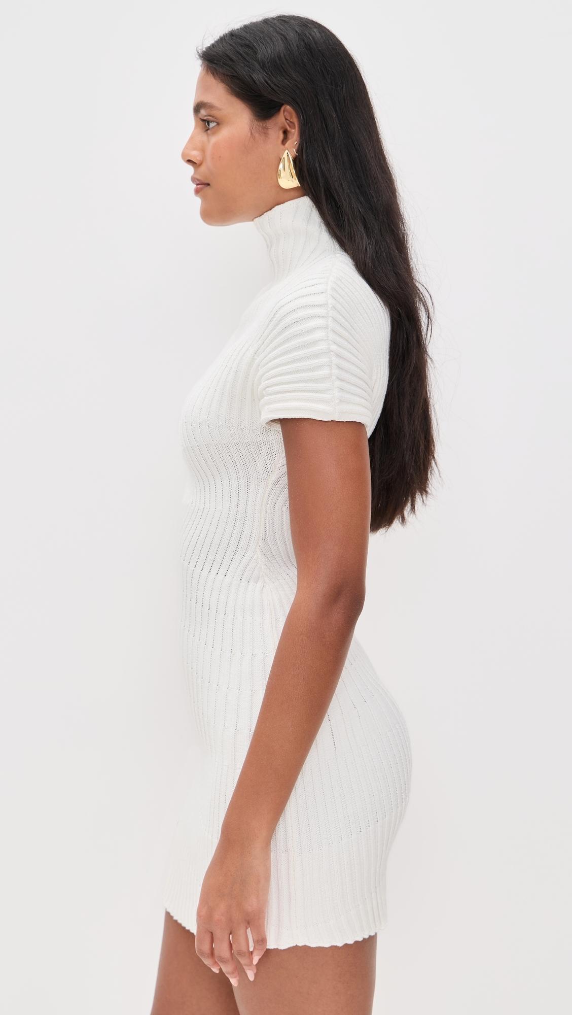 Cult Gaia Luka Knit Dress in White | Lyst