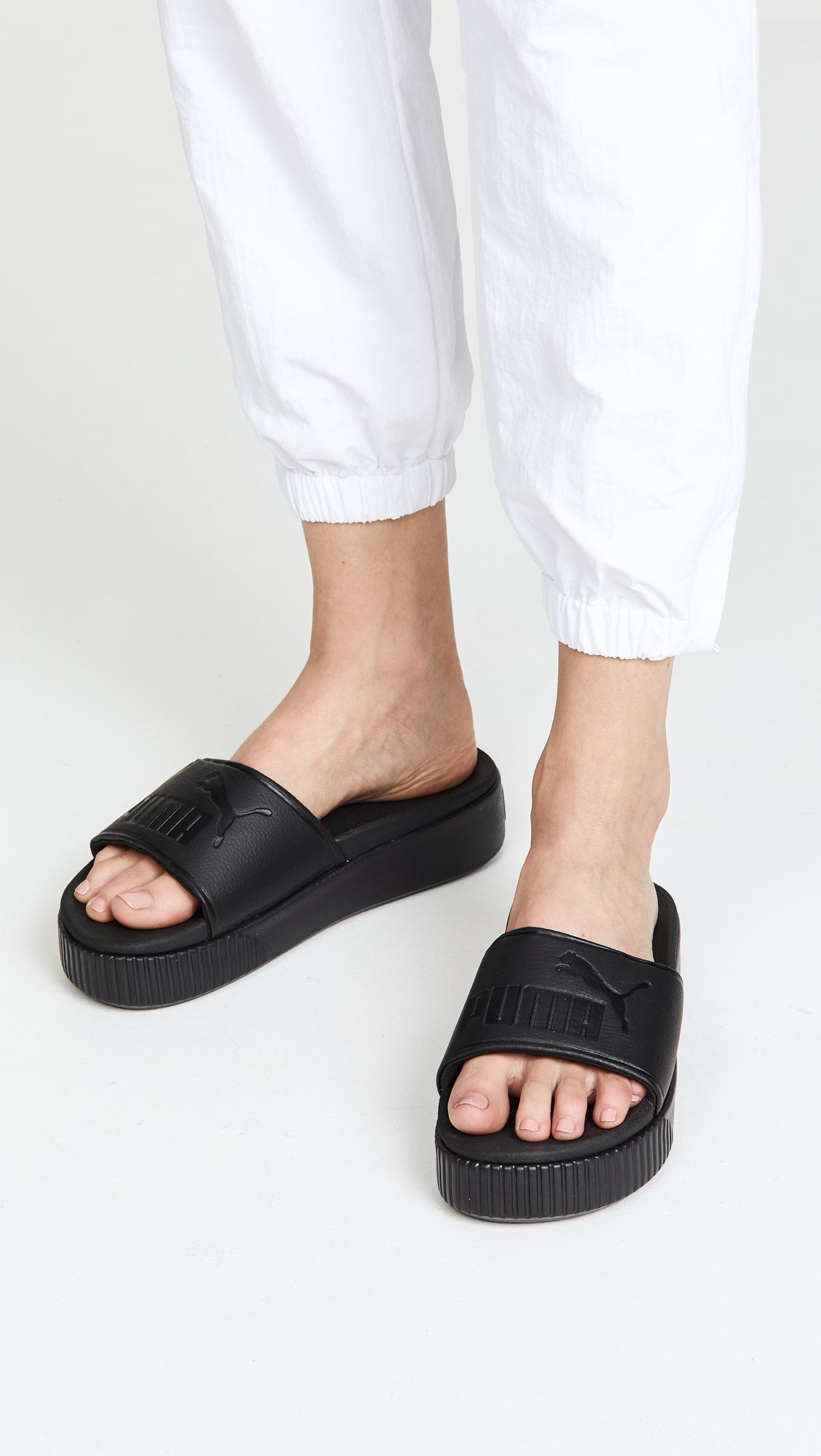 Puma Men's Dream Nitro Printed White Slide Sandals