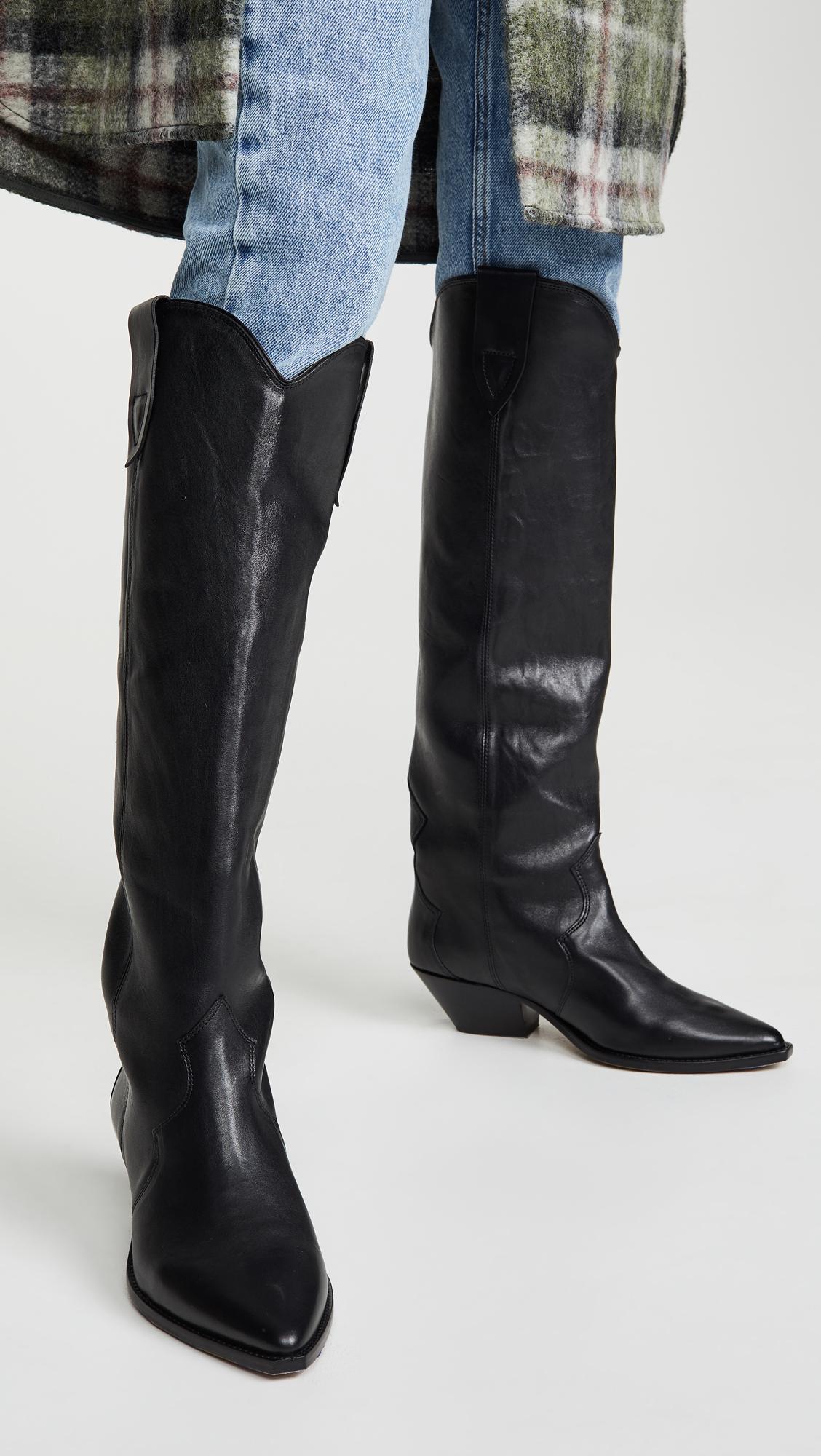 Isabel Marant Denvee High Boots in Black | Lyst