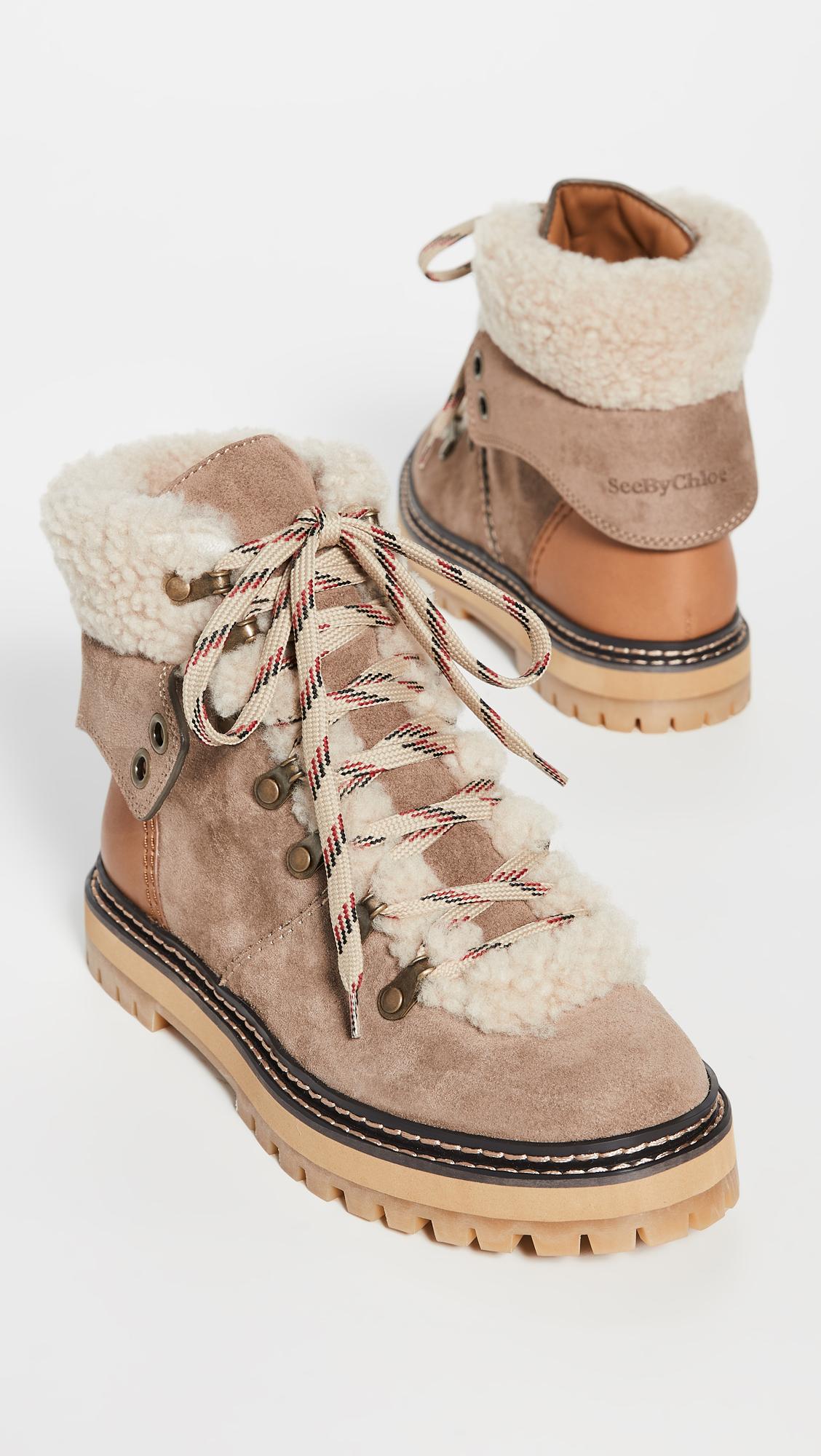 see by chloe hiker boots