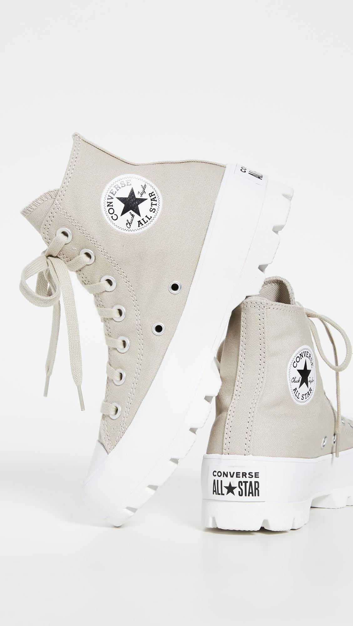 beige lugged converse