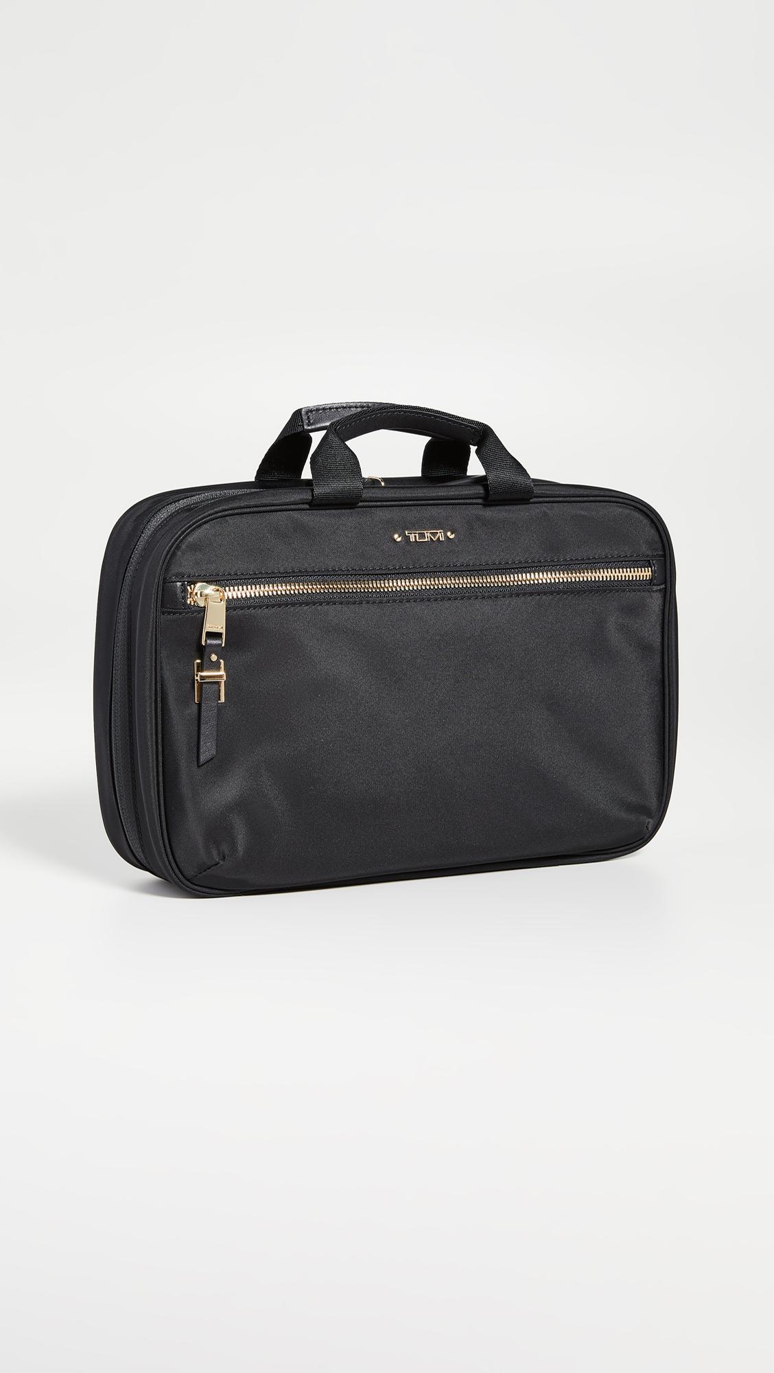 Tumi Leather Madina Cosmetic Case in Black Lyst