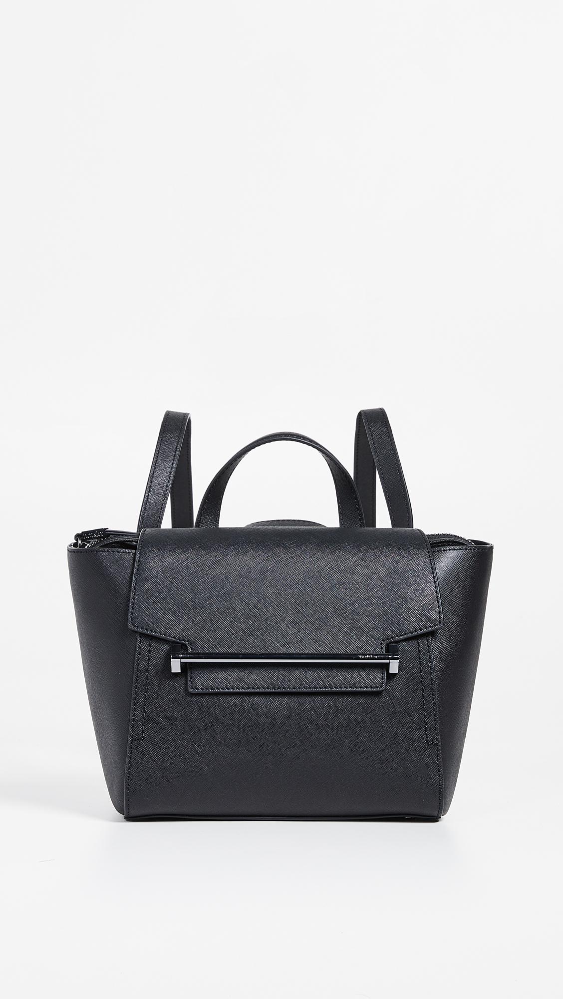 Botkier Lennox Leather & Canvas Backpack in Black | Lyst Canada