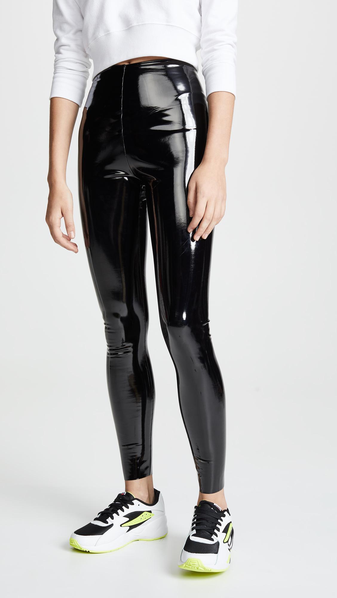 Commando Faux Patent Leather Perfect Control Leggings in Black Lyst