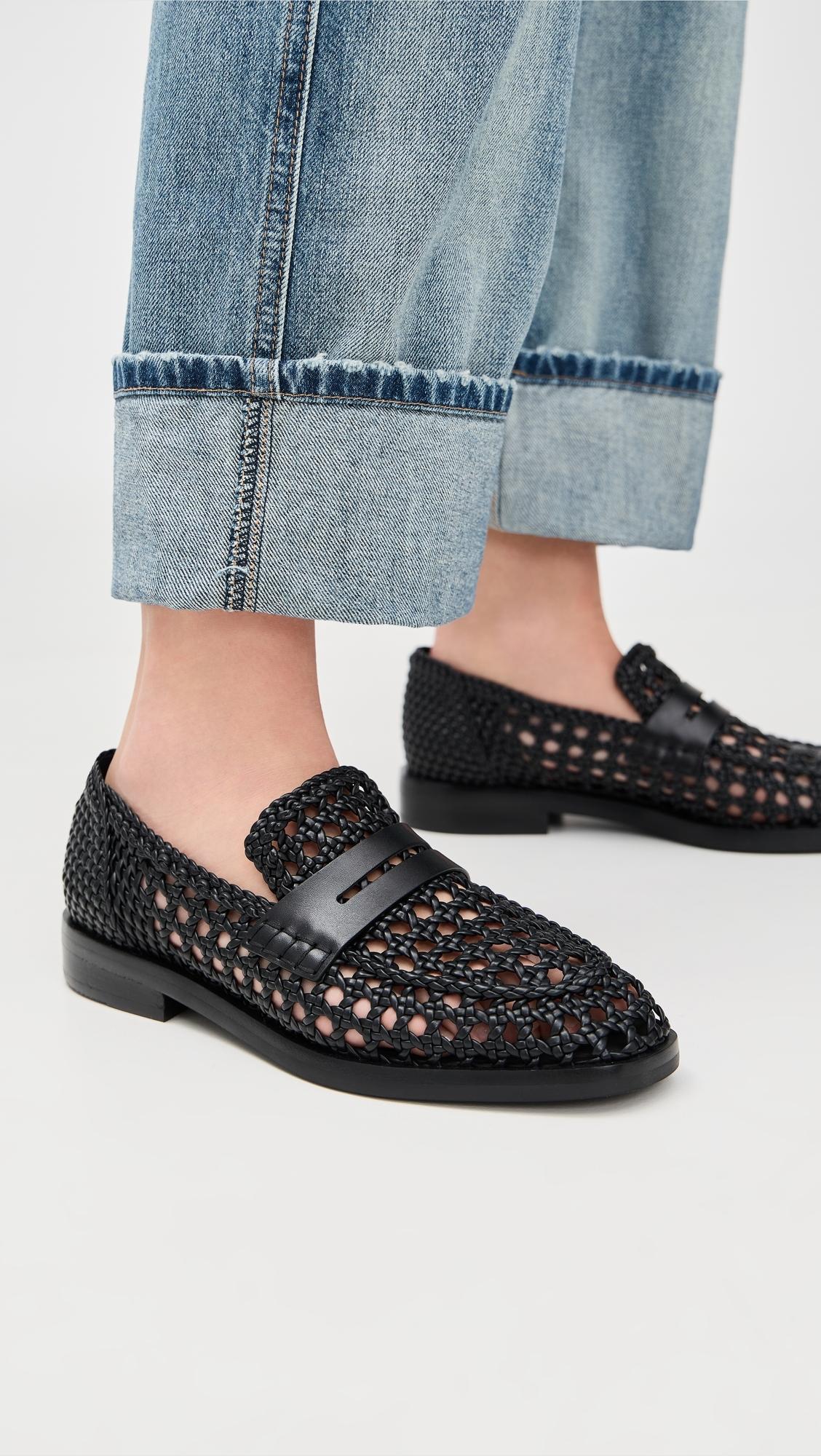3.1 Phillip Lim Macrame Alexa Woven Loafers in Black | Lyst