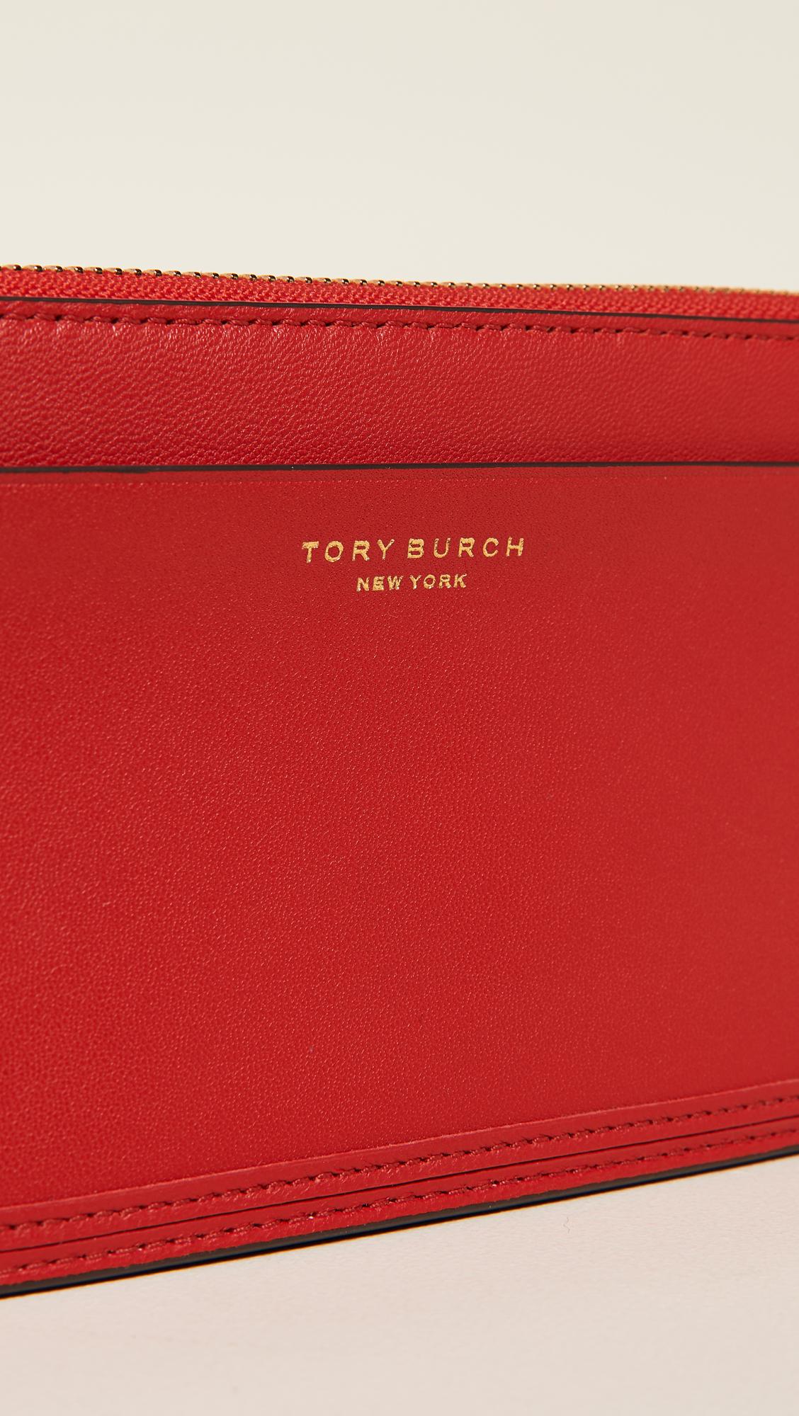 tory burch red wristlet