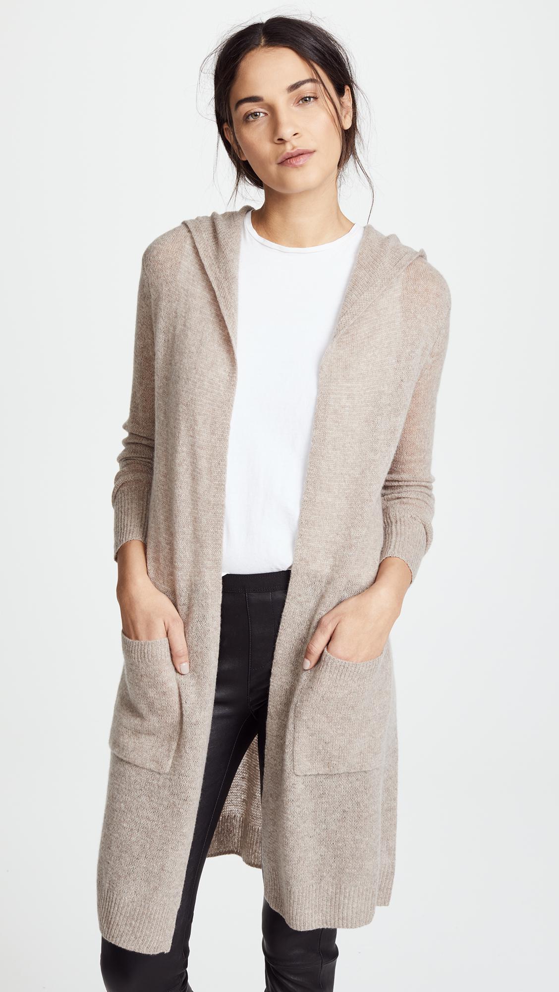 featherweight cashmere cardigan