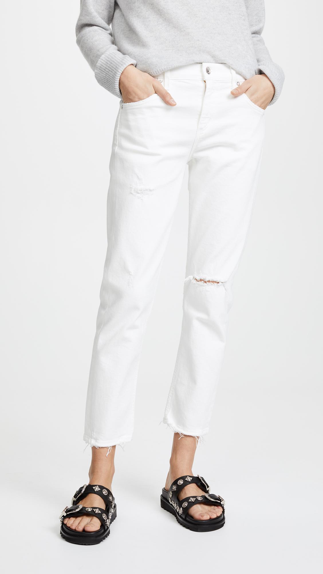 agolde white denim