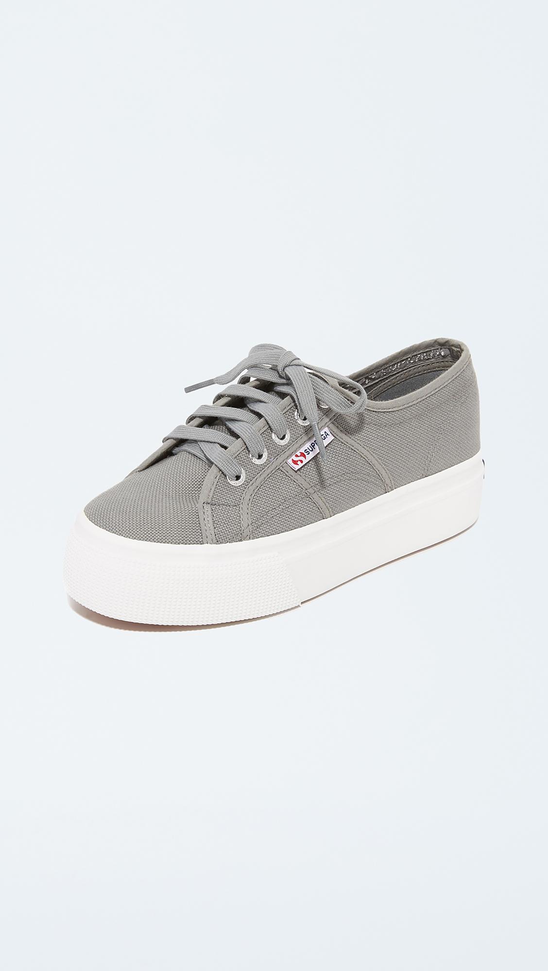 grey superga platform