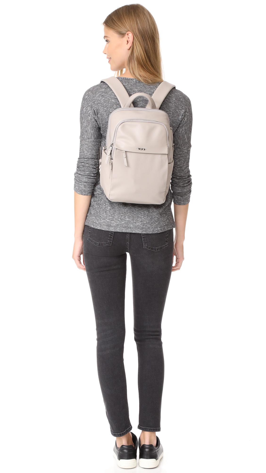 Tumi Daniella Small Backpack in Gray | Lyst