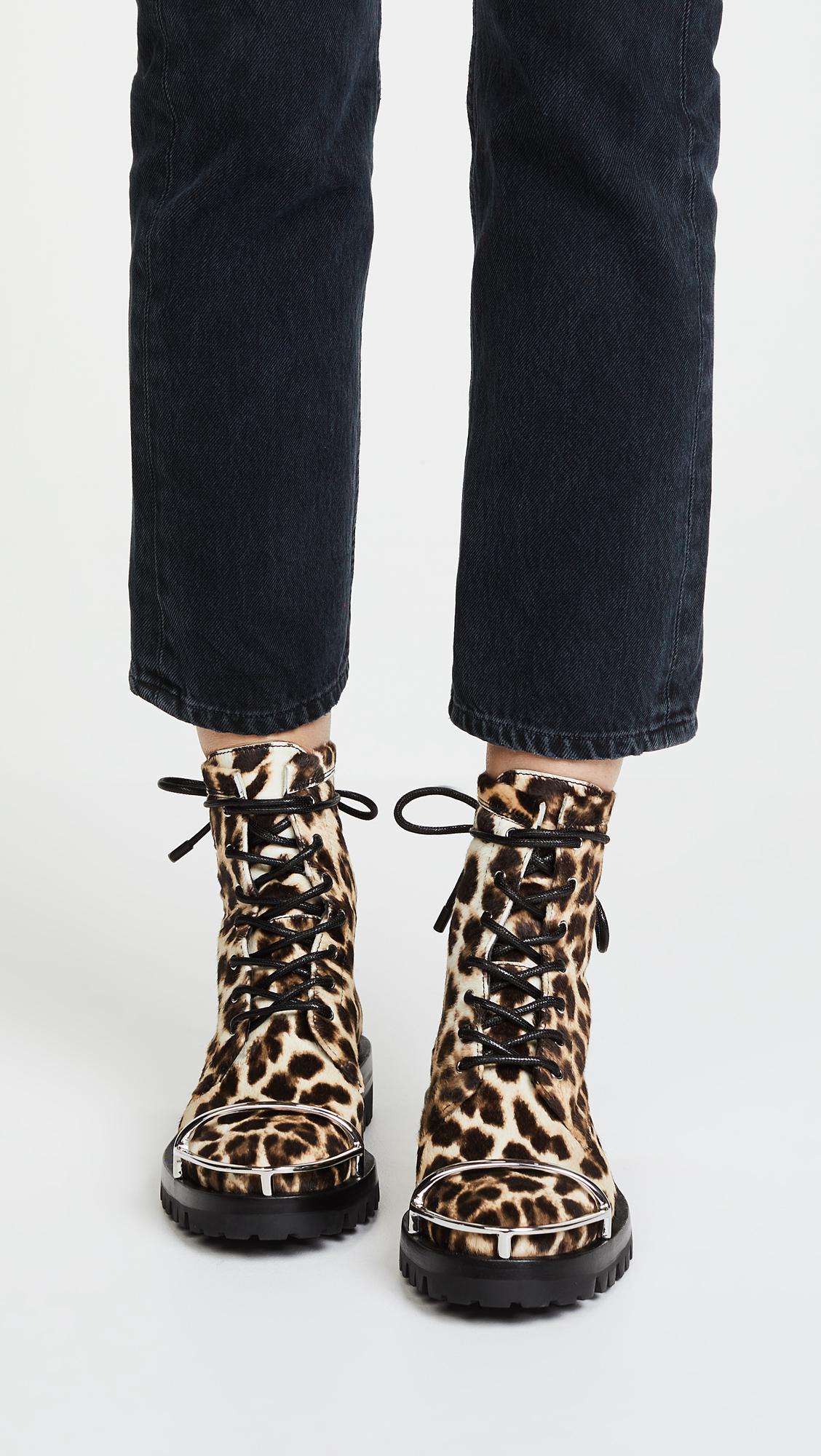 alexander wang leopard boots