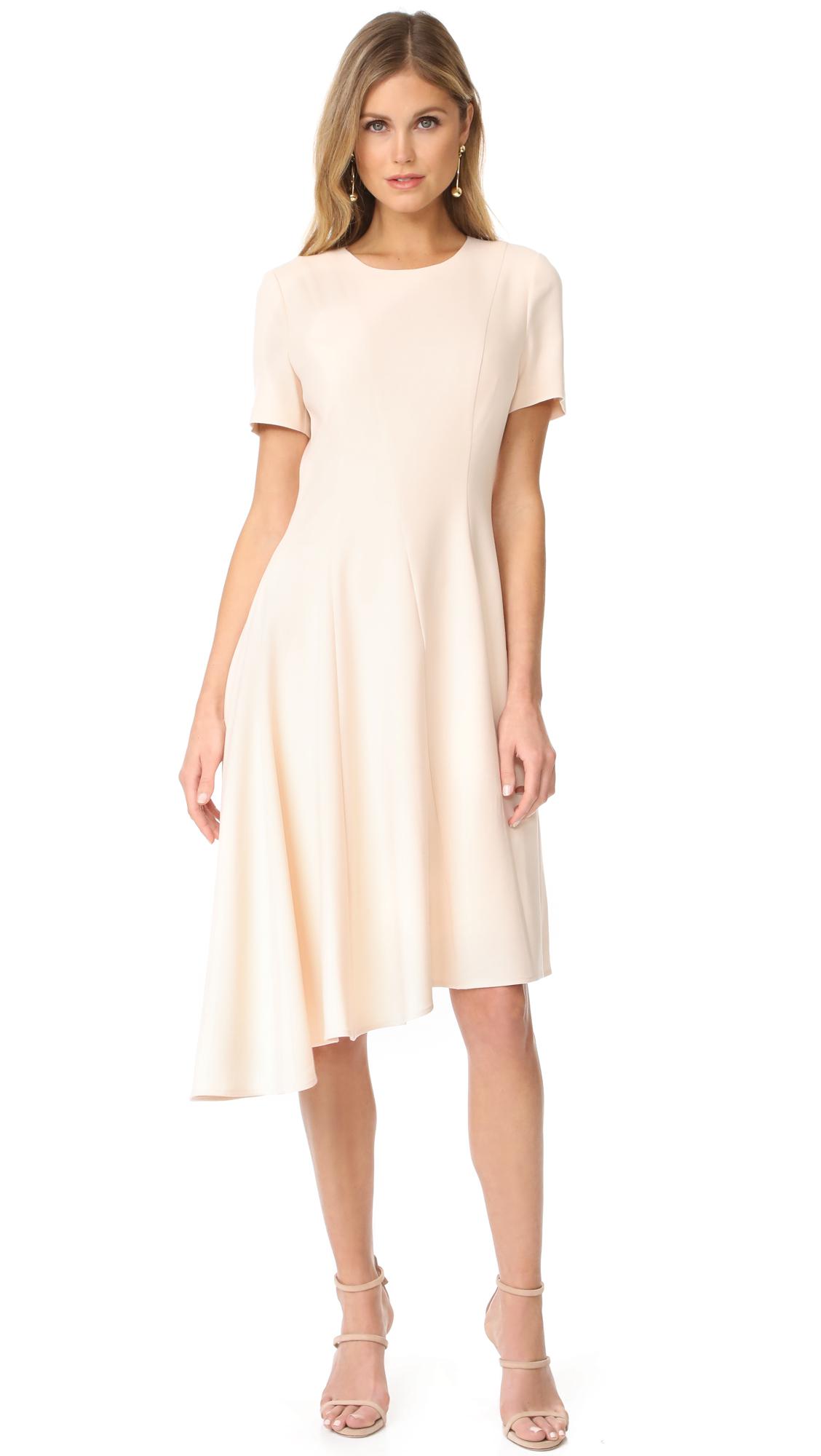black halo asymmetrical dress