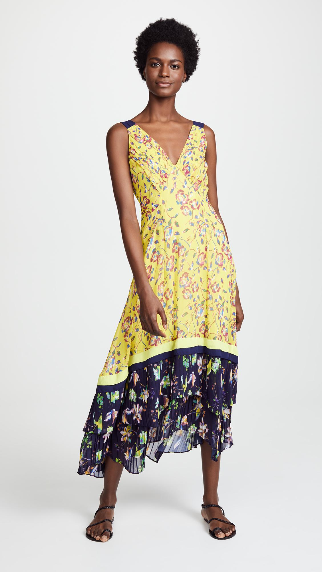 tanya taylor yellow dress