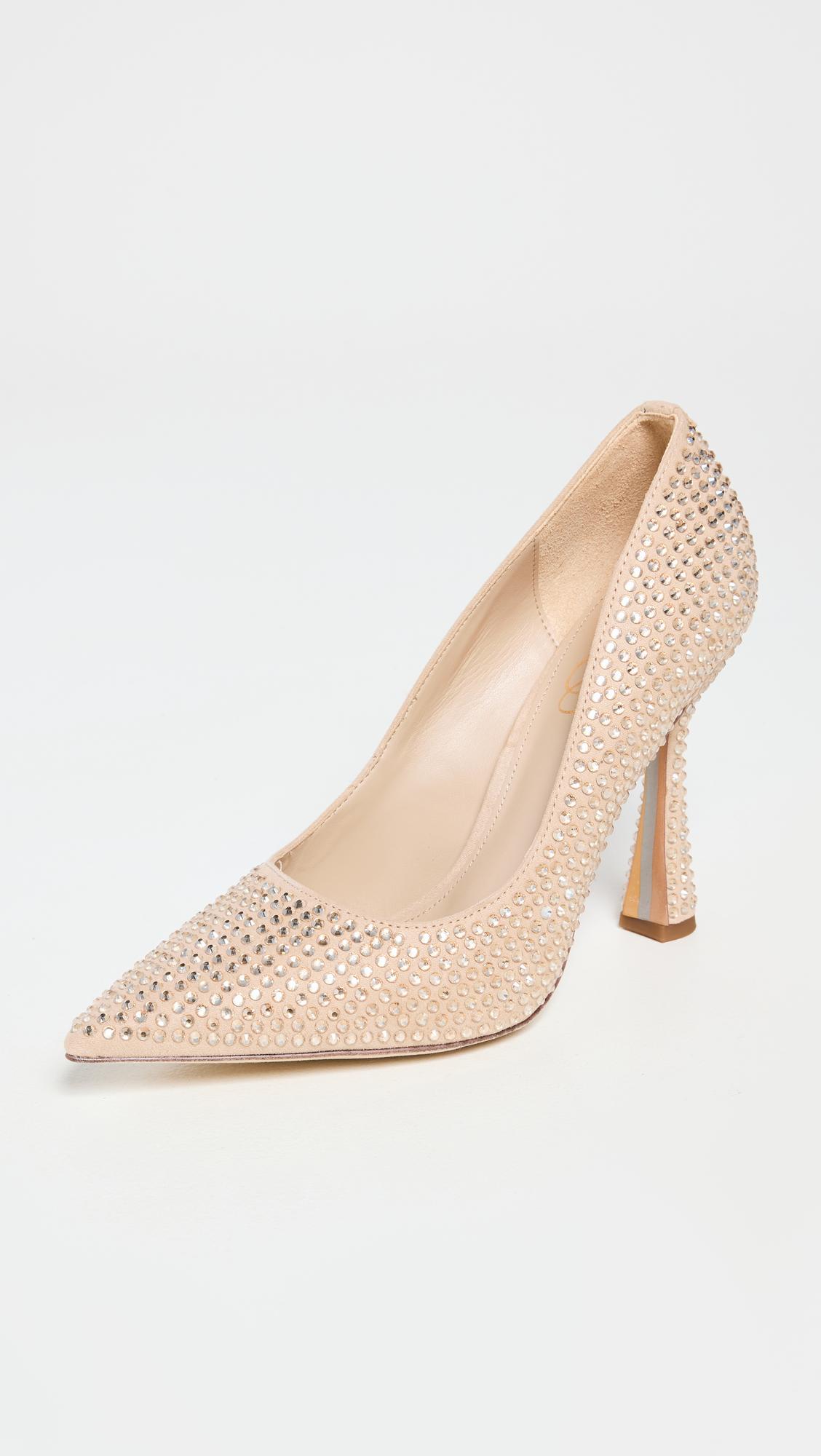 Sam Edelman Antonia Glitz Pumps in White | Lyst