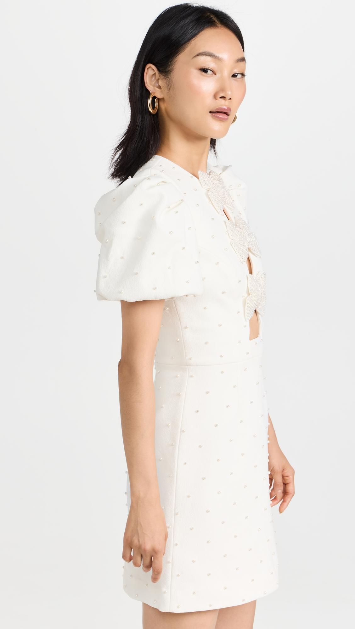 Rebecca Vallance Ophelia Mini Dress in White | Lyst