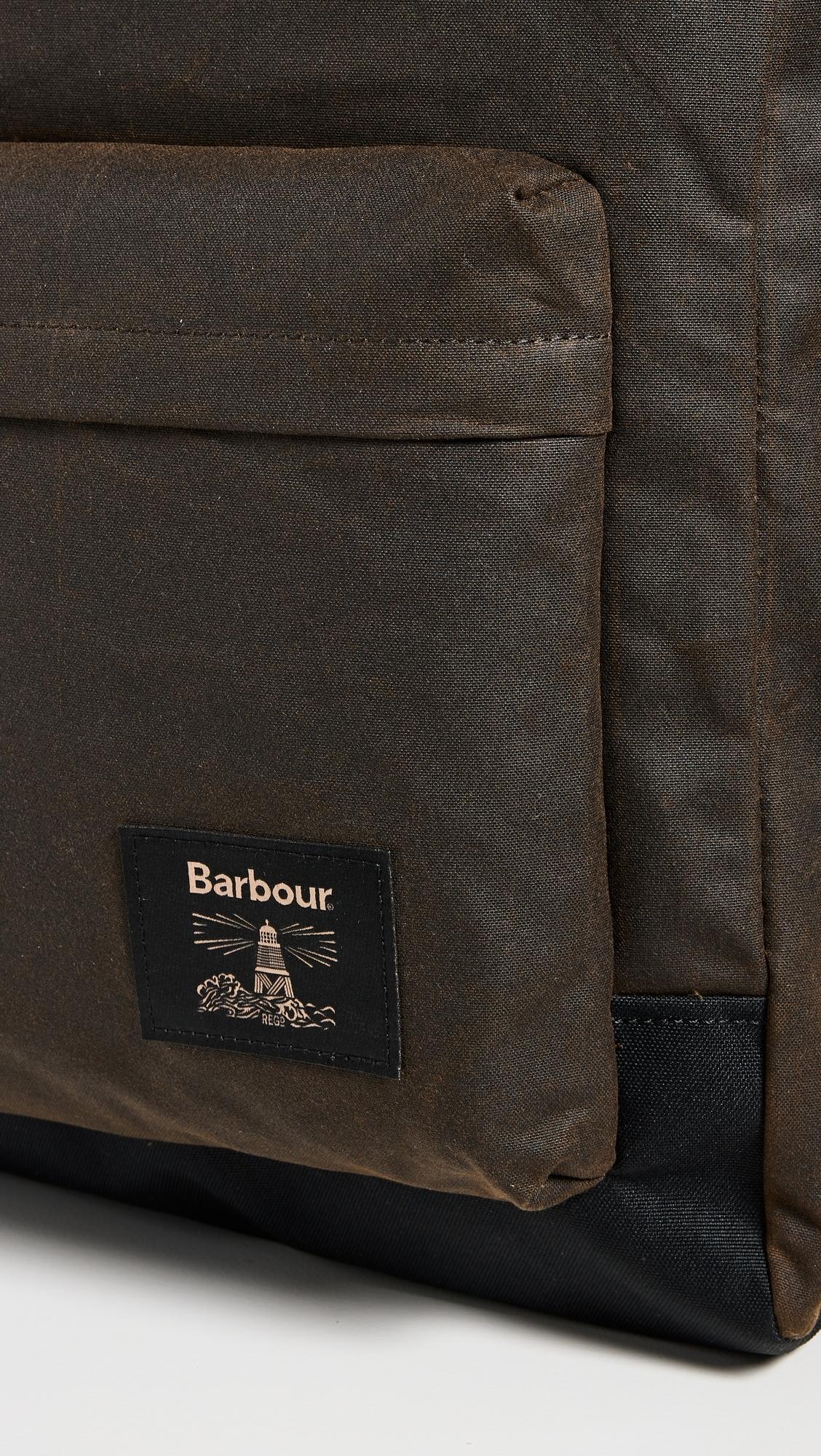 barbour waxed leather backpack Field Crafted from durable waxed cotton Barbour Field Wax Backpack -