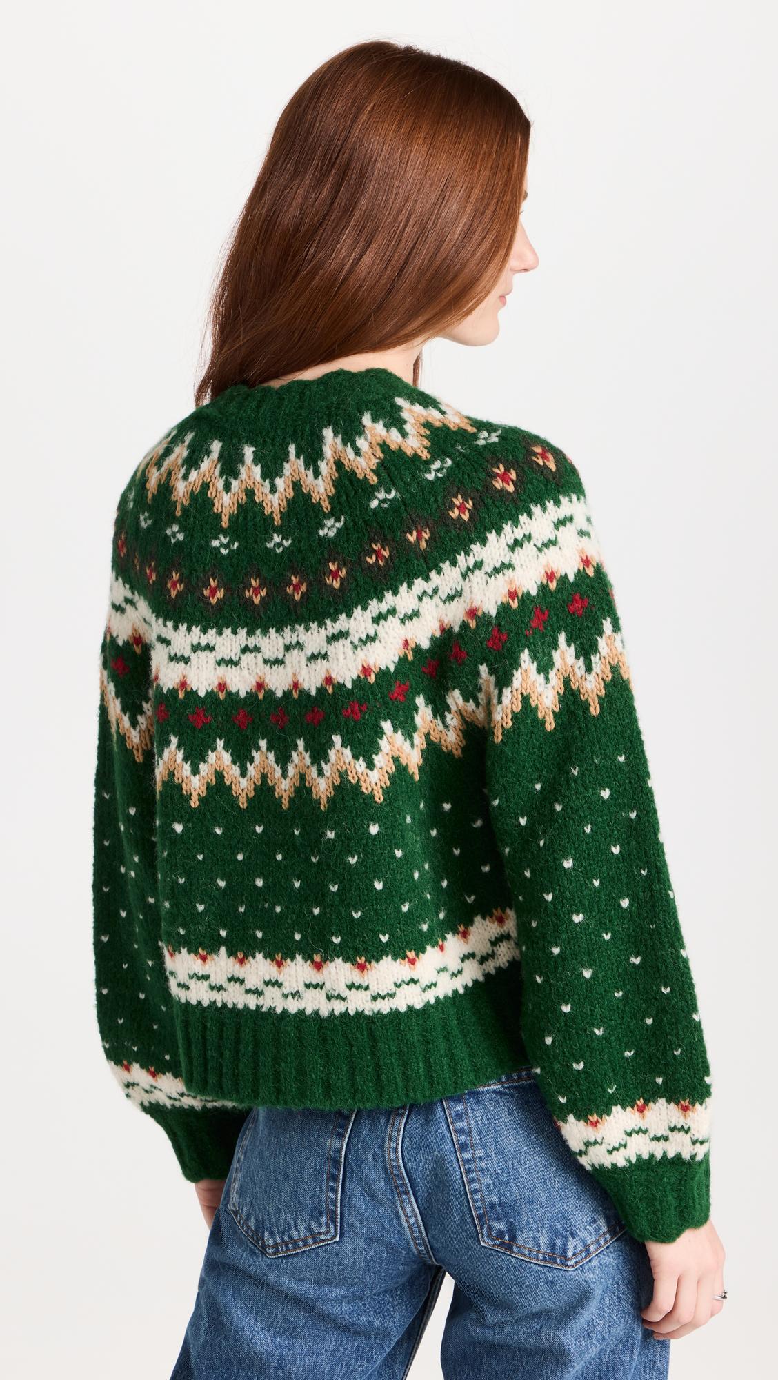 The Great The Ice Rink Cardigan in Green | Lyst