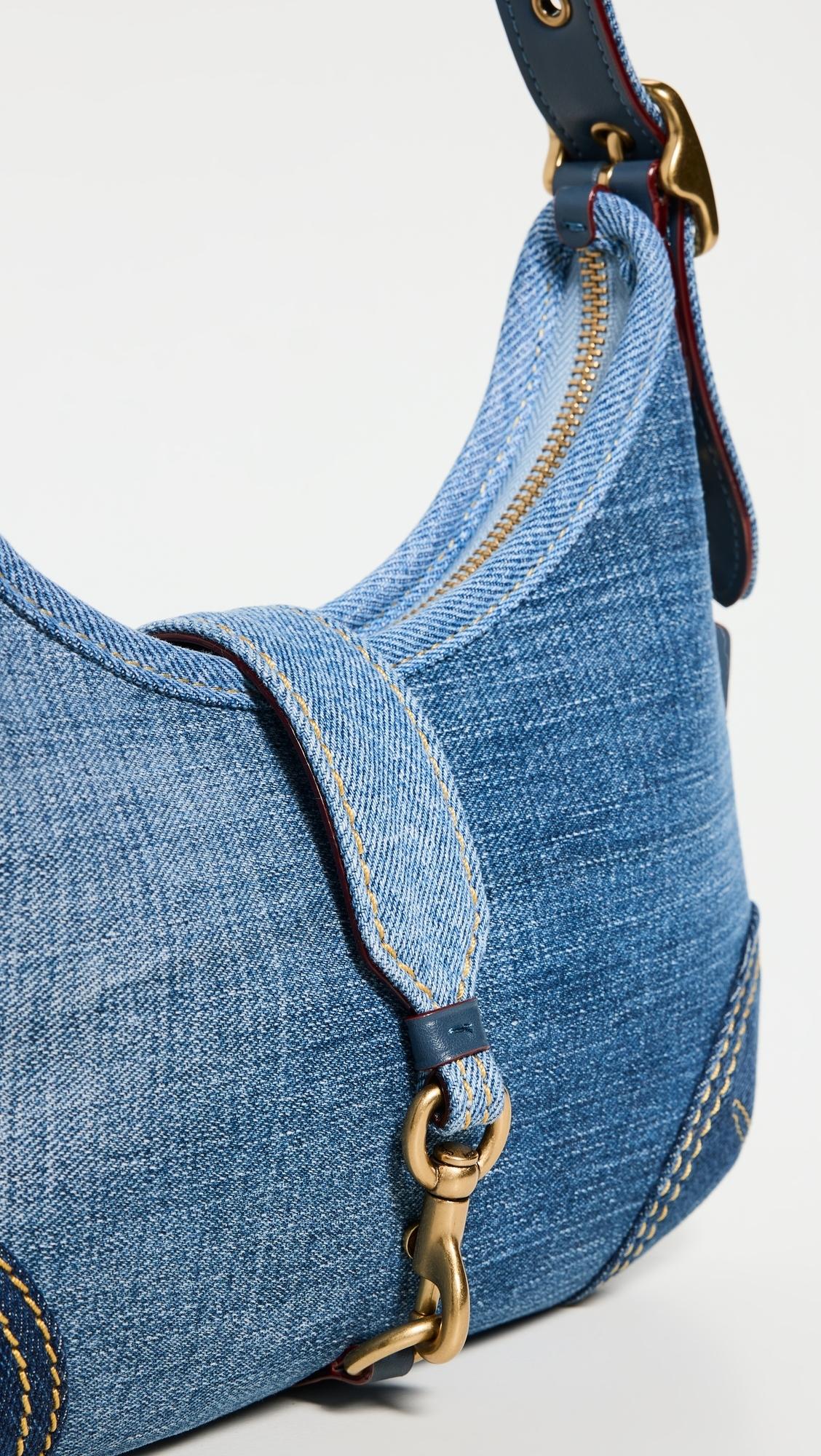 COACH The Originals Denim Hamptons Hobo in Blue | Lyst