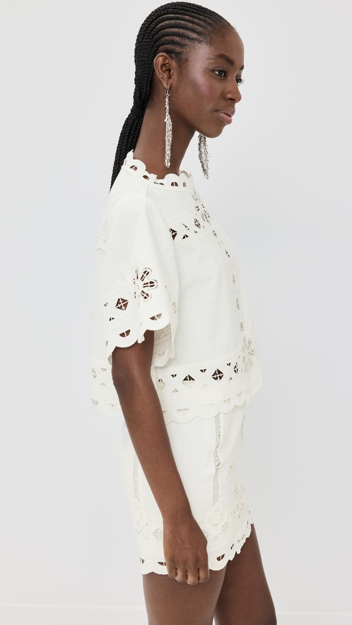 Isabel Marant Parissa Top in Natural | Lyst