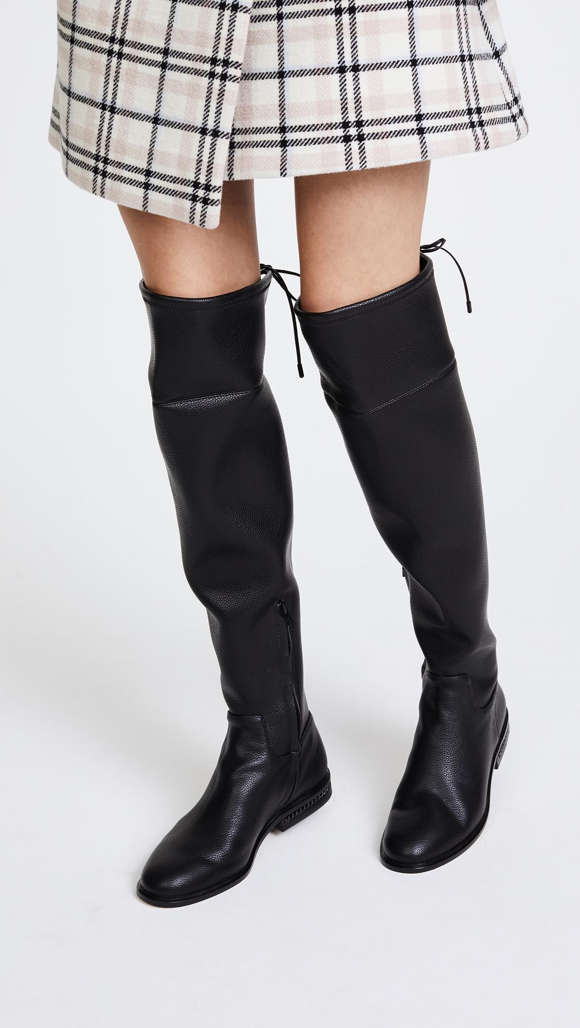 MICHAEL Michael Kors Jamie Flat Over The Knee Boots in Black | Lyst
