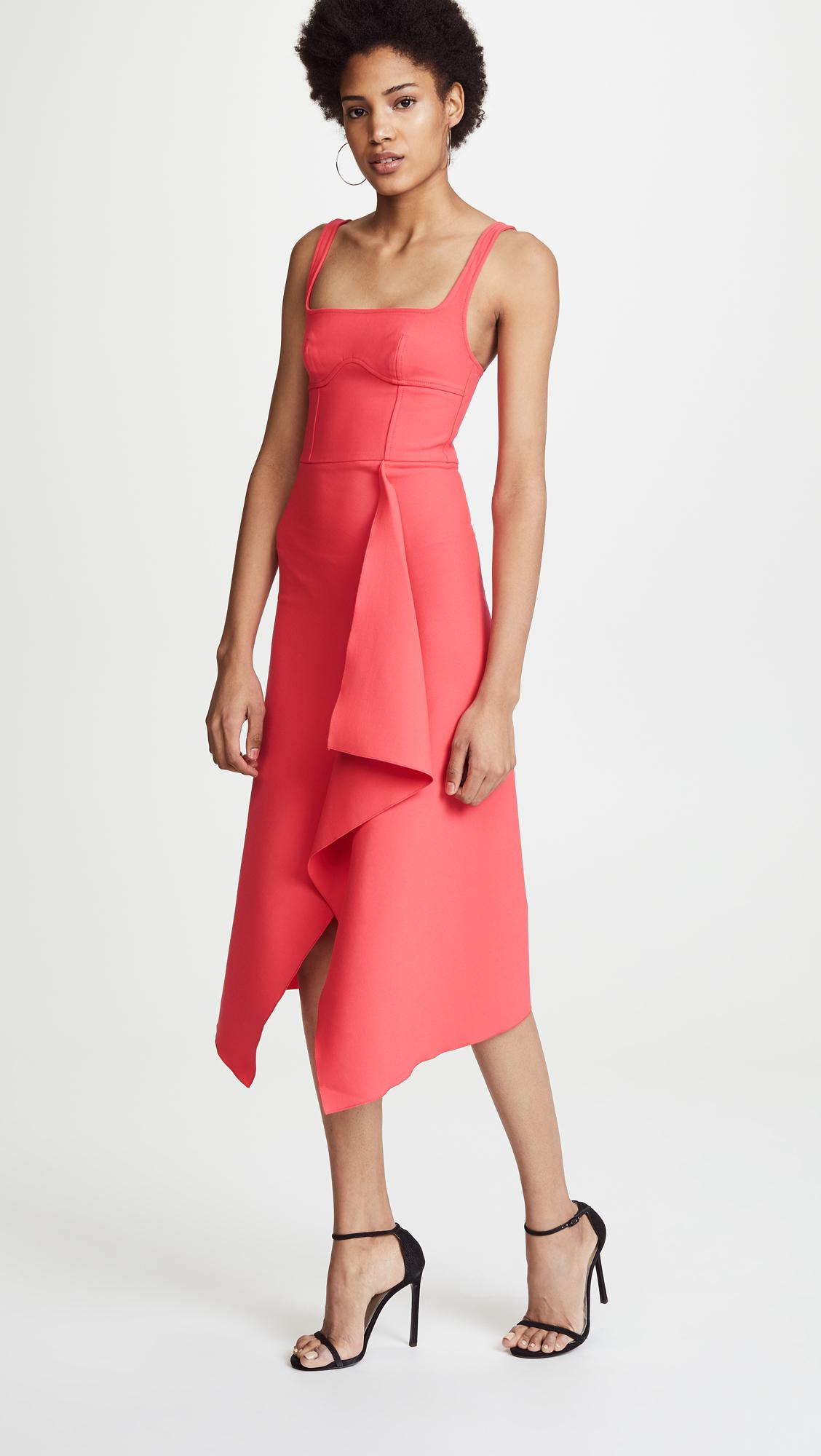 dion lee pink dress