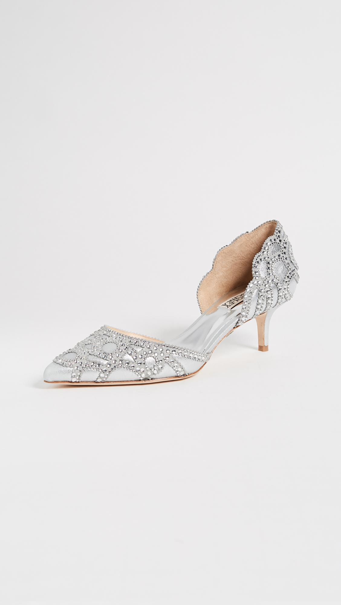 Badgley Mischka Women's Metallic Ginny Ii D'orsay Pumps