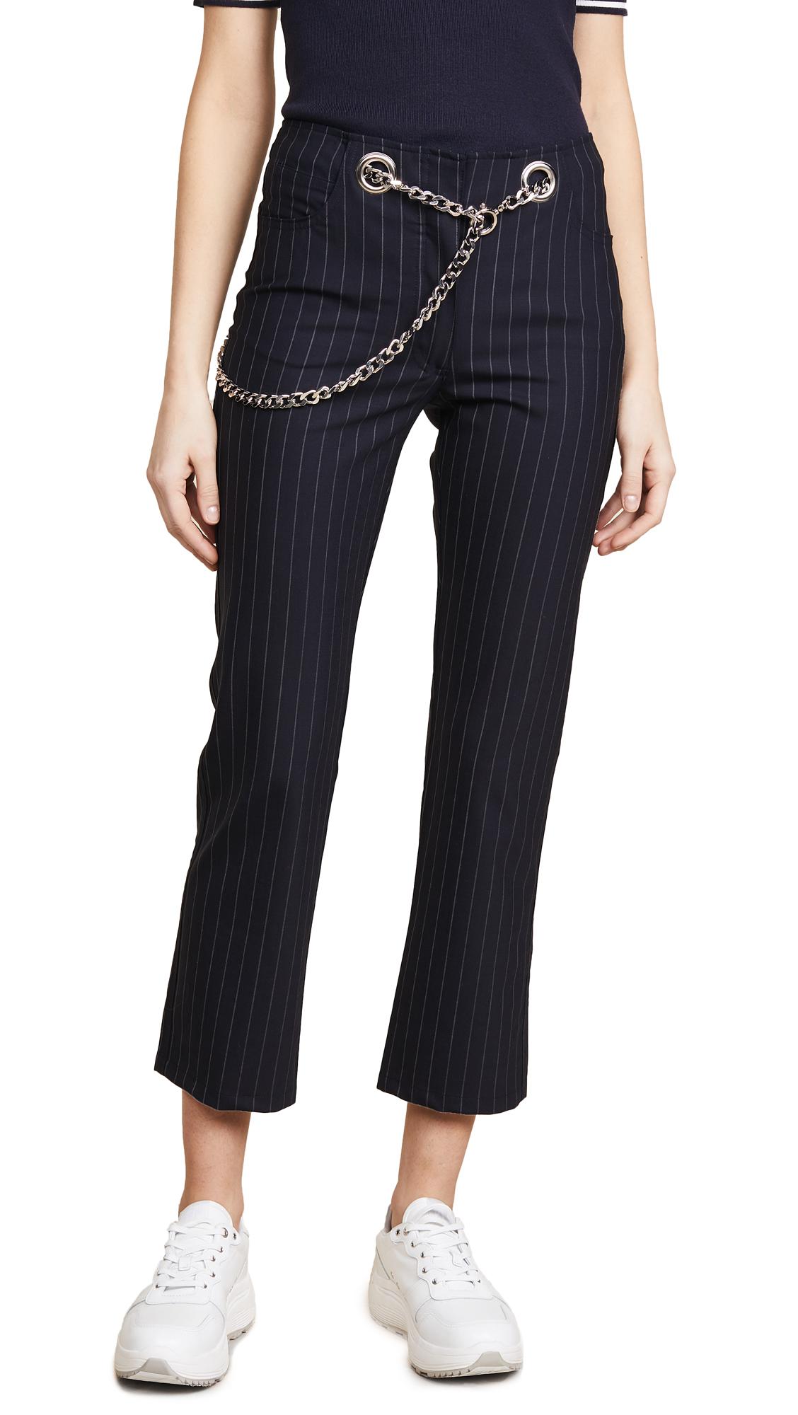 Miaou Cotton Tommy Straight Leg Pants in Blue - Lyst