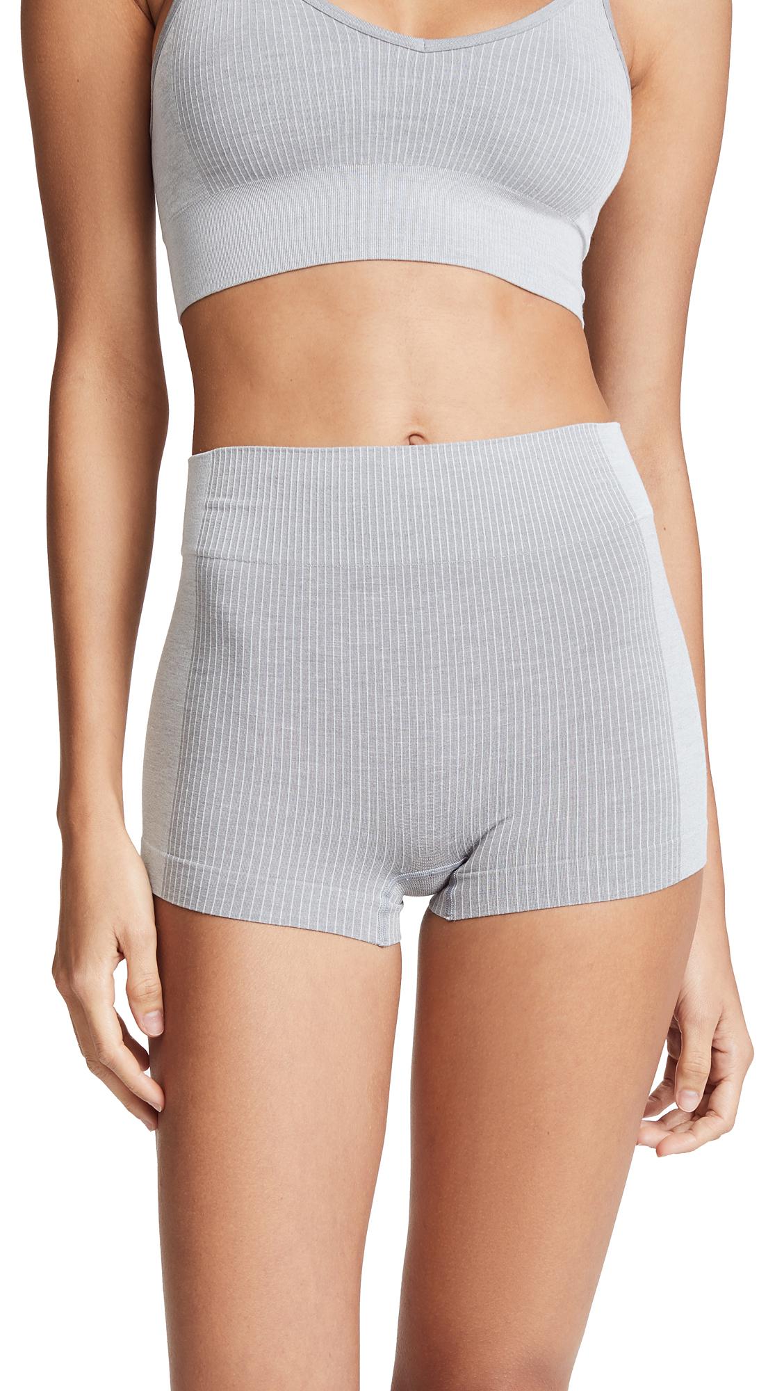 Spanx Synthetic Laidback Layers Seamless Boy Shorts in Light Heather