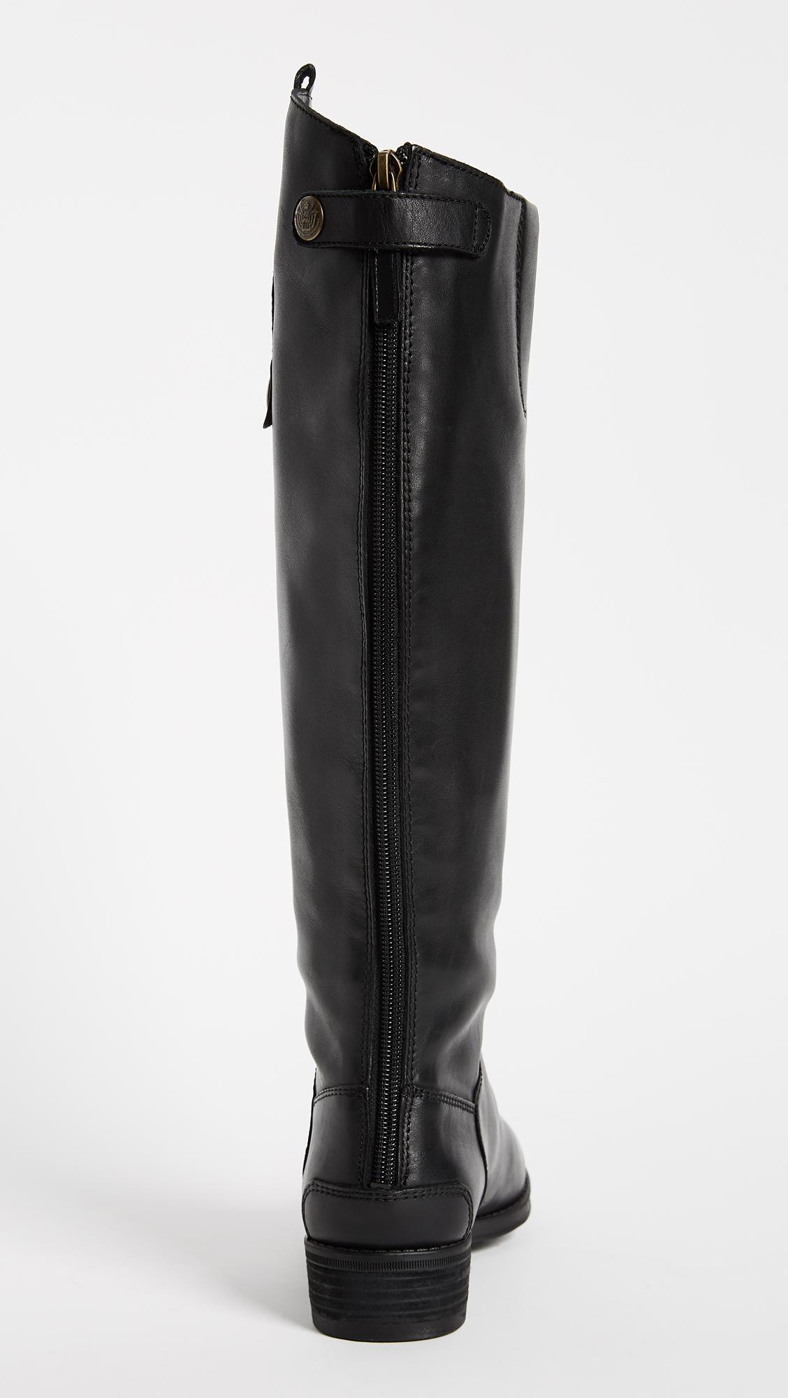 Sam Edelman Leather Penny Riding Boots in Black - Lyst