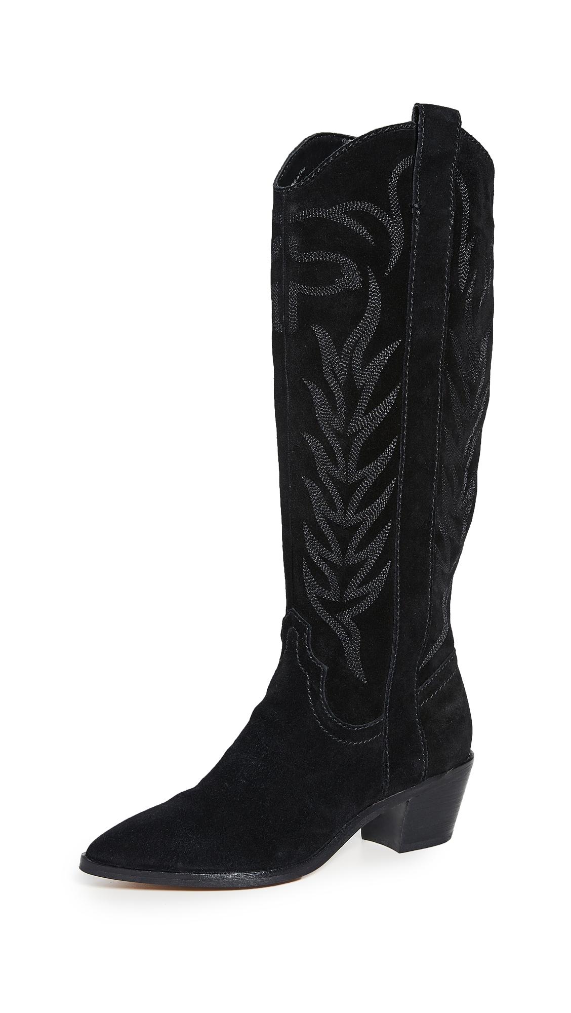 Dolce Vita Solei Western Boots in Black Lyst