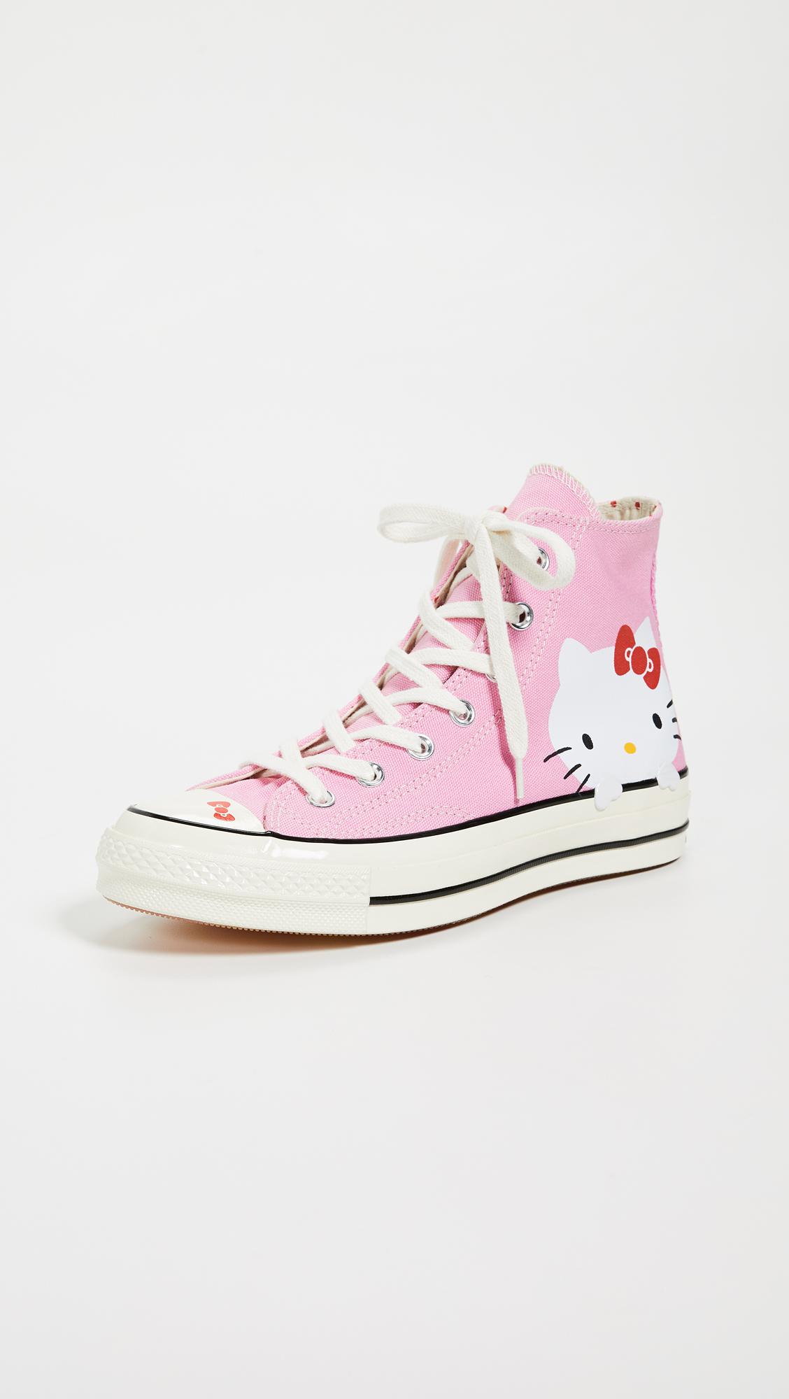 Converse Hello Kitty High Top Sneakers in Pink | Lyst Canada