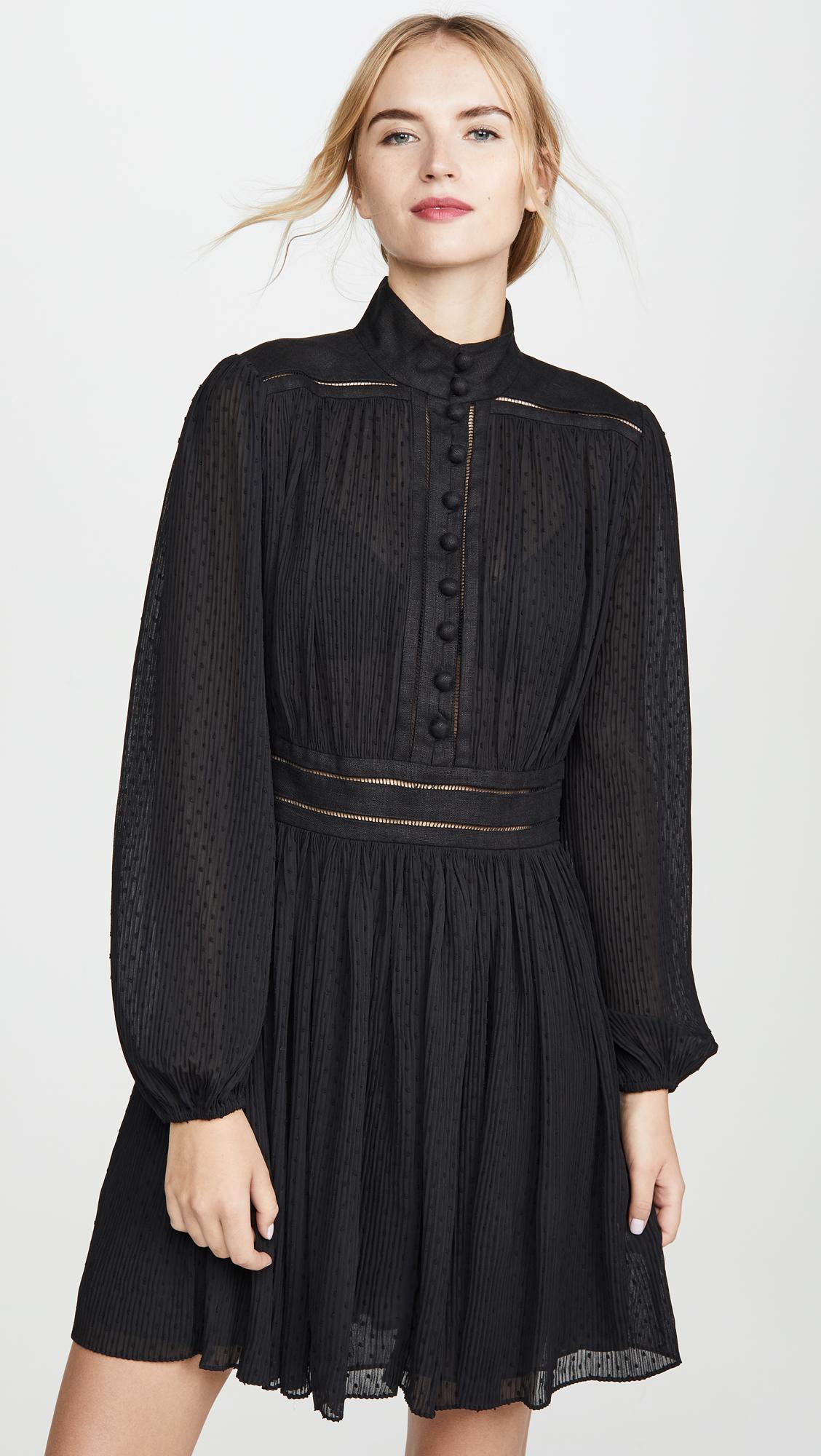plisse mini dress