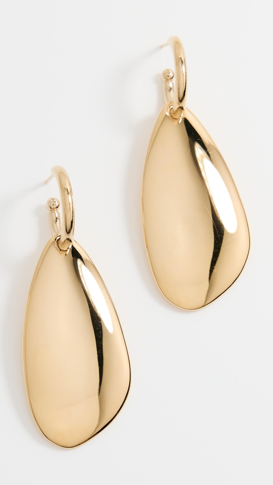 【関税&送料込】Isabel Marant Pendant Earrings Isabel Marant NWT Amer Gold Brass Shell Pendant Silver Large