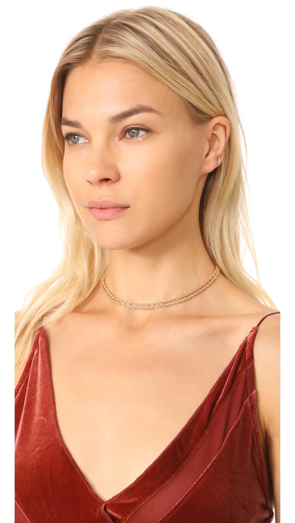 Jennifer Zeuner Cole Necklace in Yellow Gold (Metallic) - Lyst