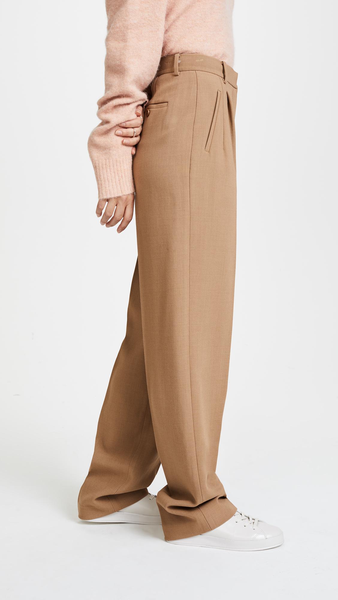 theory red pants