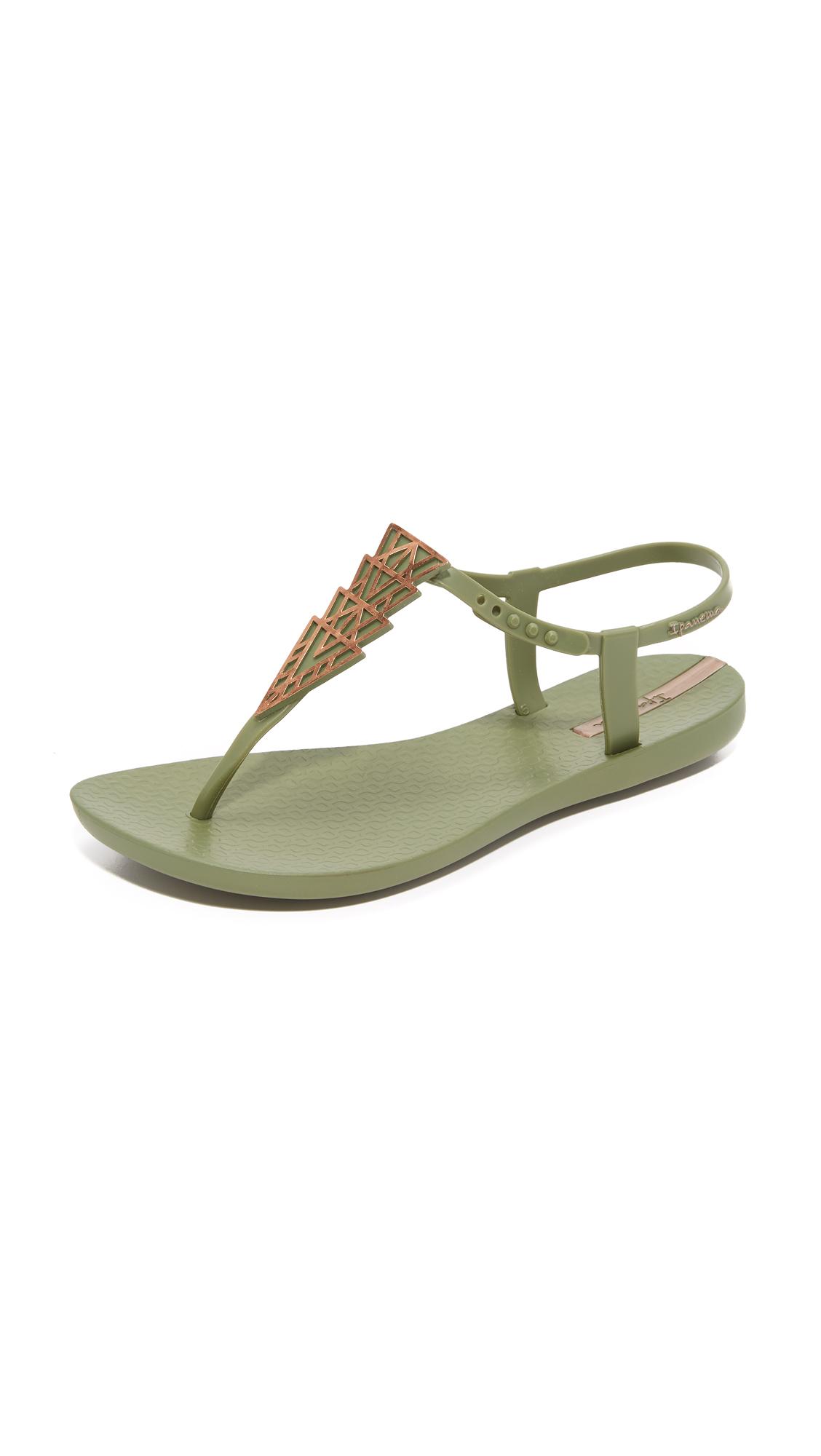 Ipanema Rubber Deco Sandals in Green/Bronze (Green) Lyst