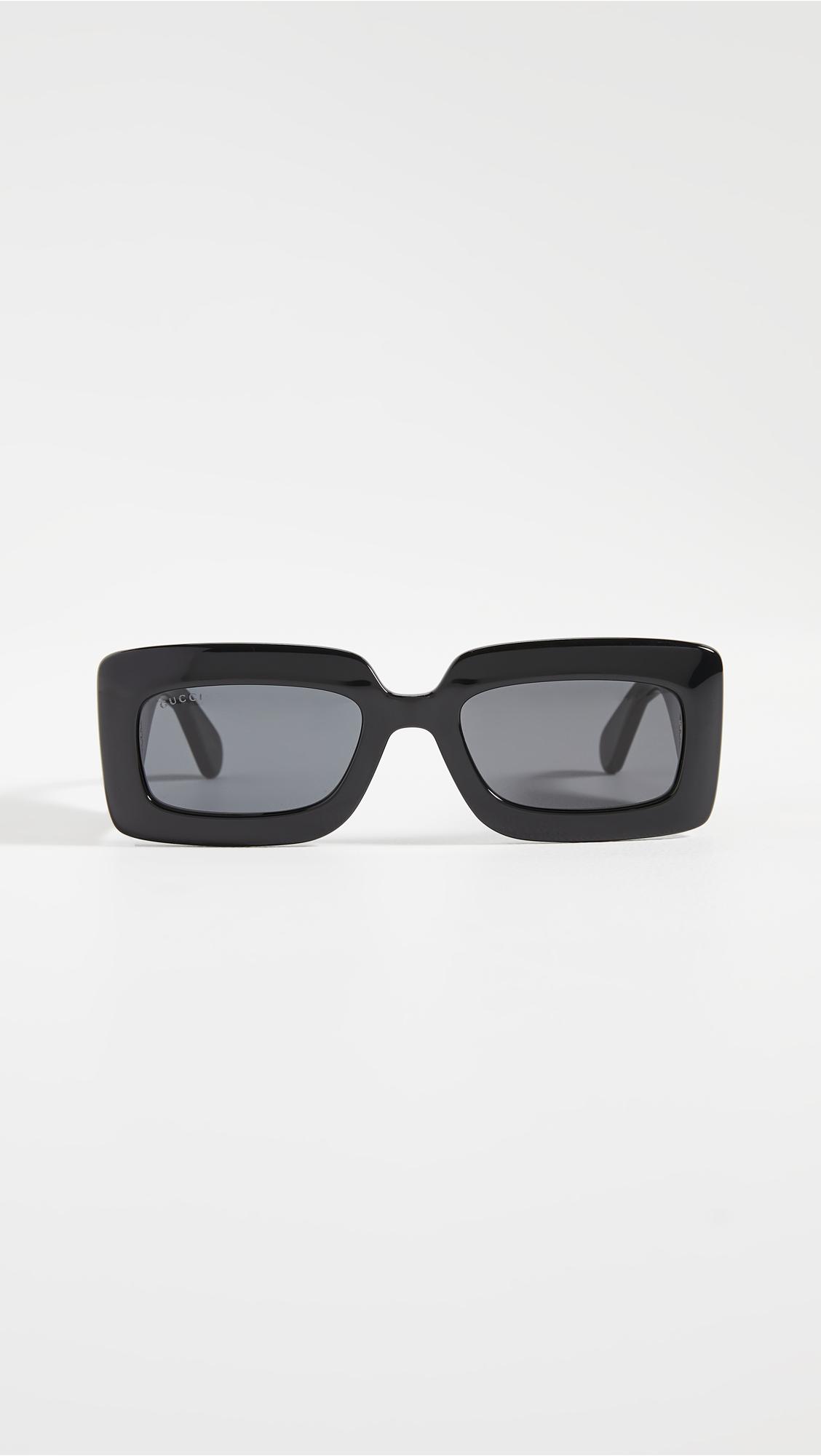 gucci matelasse 90s rectangular sunglasses