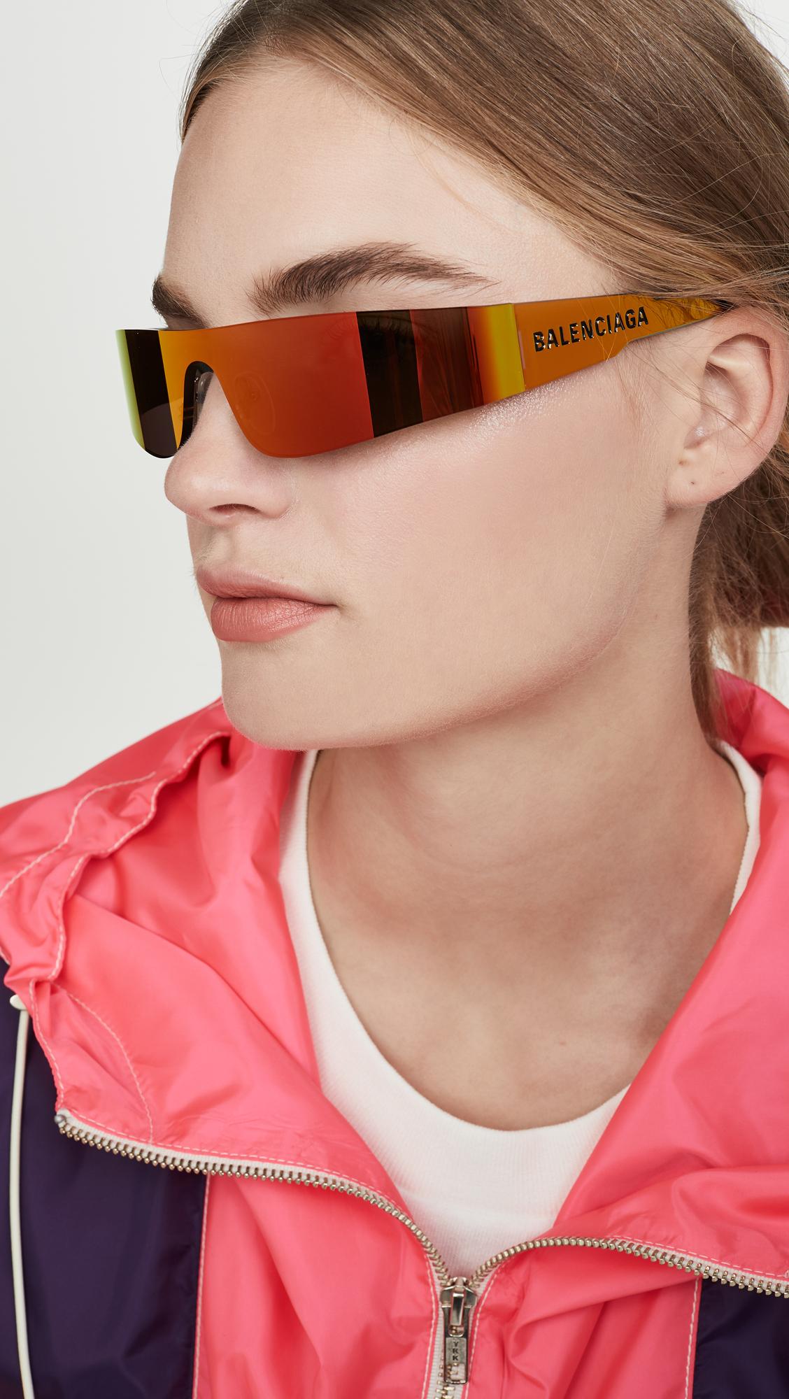Balenciaga Mono Futuristic Sunglasses | Lyst