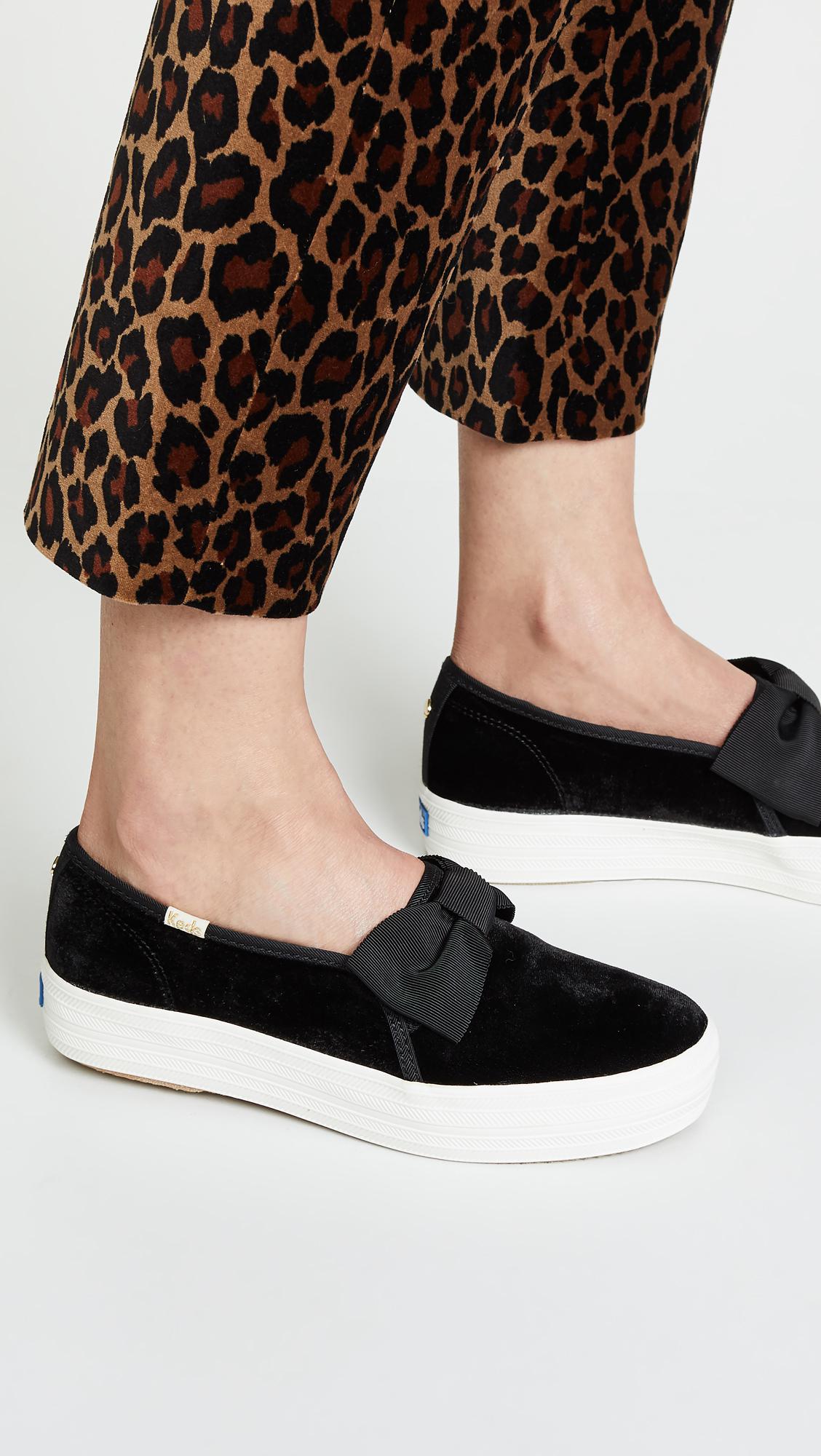 Keds X Kate Spade New York Triple Decker Sneakers in Black | Lyst