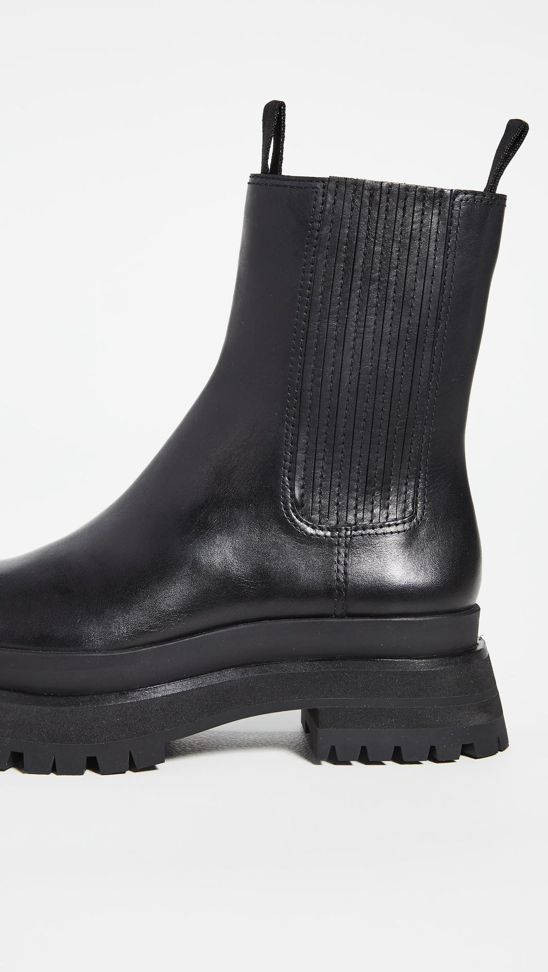 toni black platform boot