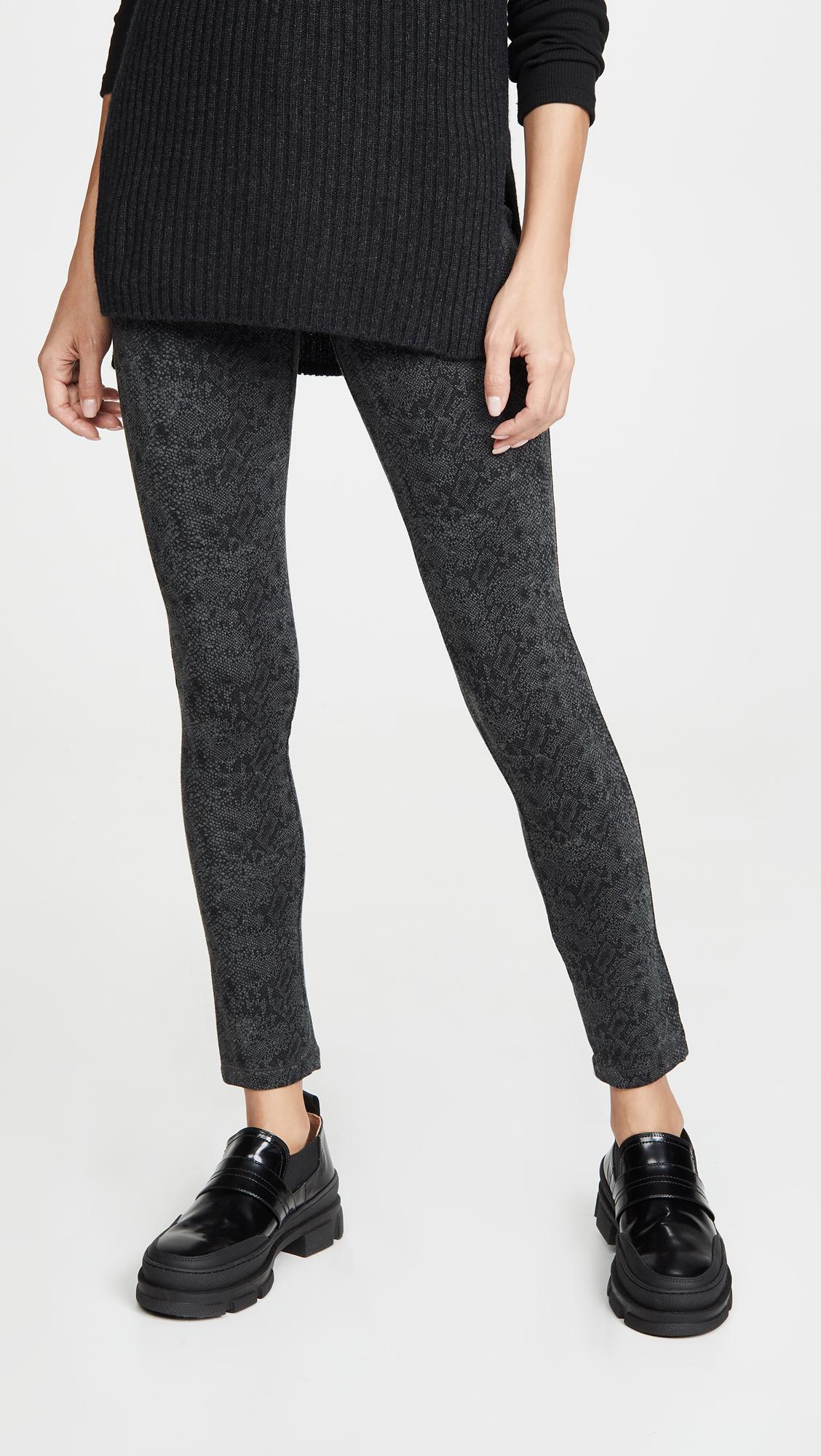 Splendid Cotton French Terry Leggings in Charcoal (Gray) - Lyst