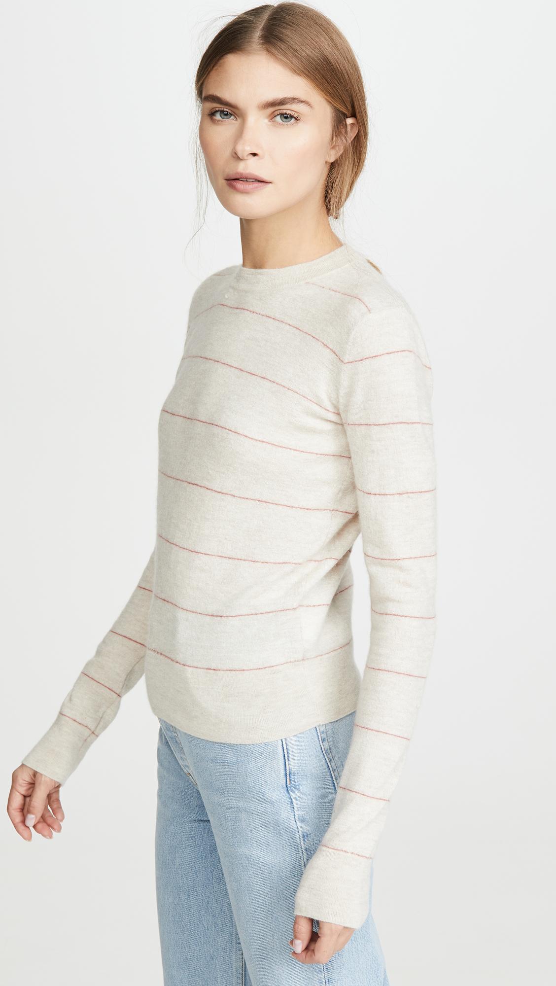 fitted striped sweater