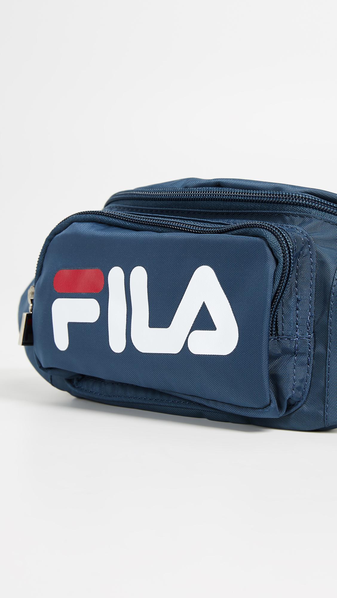 fila blue fanny pack