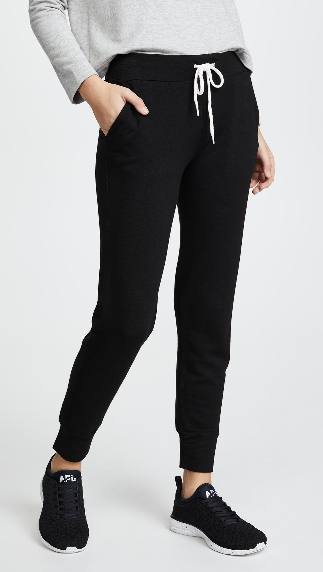 Lyst - Monrow Sporty Sweatpants in Black