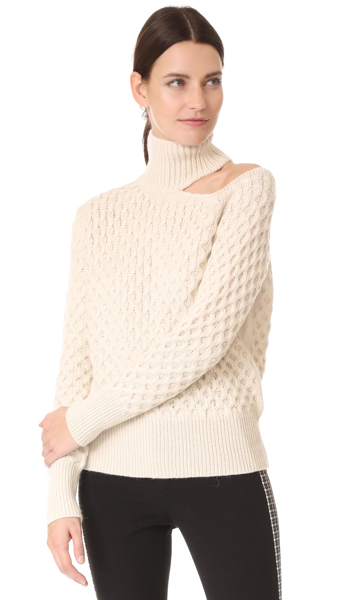 Lyst - Nude Turtleneck Sweater in Natural