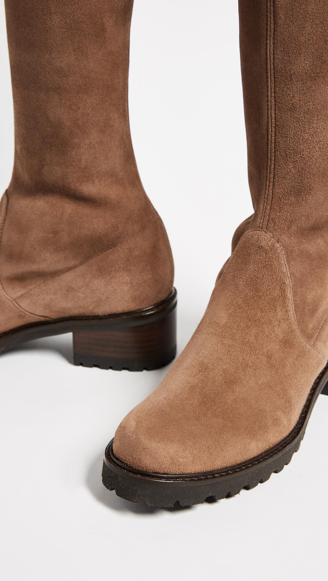 stuart weitzman brown suede boots
