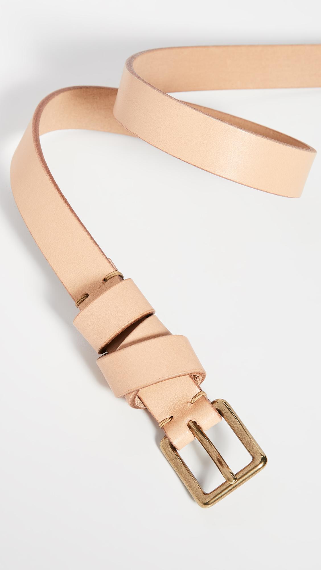 Madewell Leather Crisscross Skinny Belt in Natural Lyst