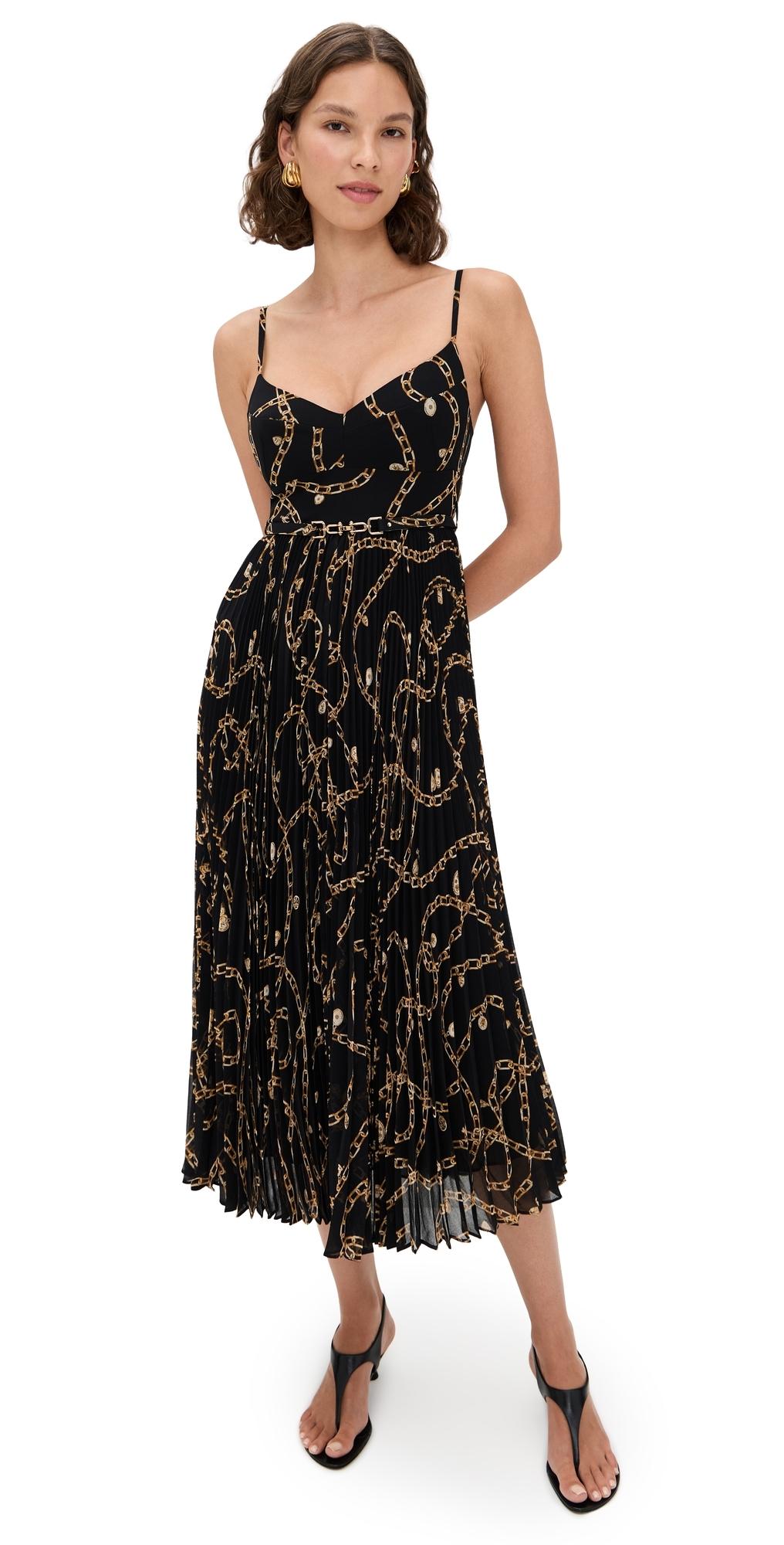 Zimmermann Sunray Pleated Picnic Dress in Black | Lyst